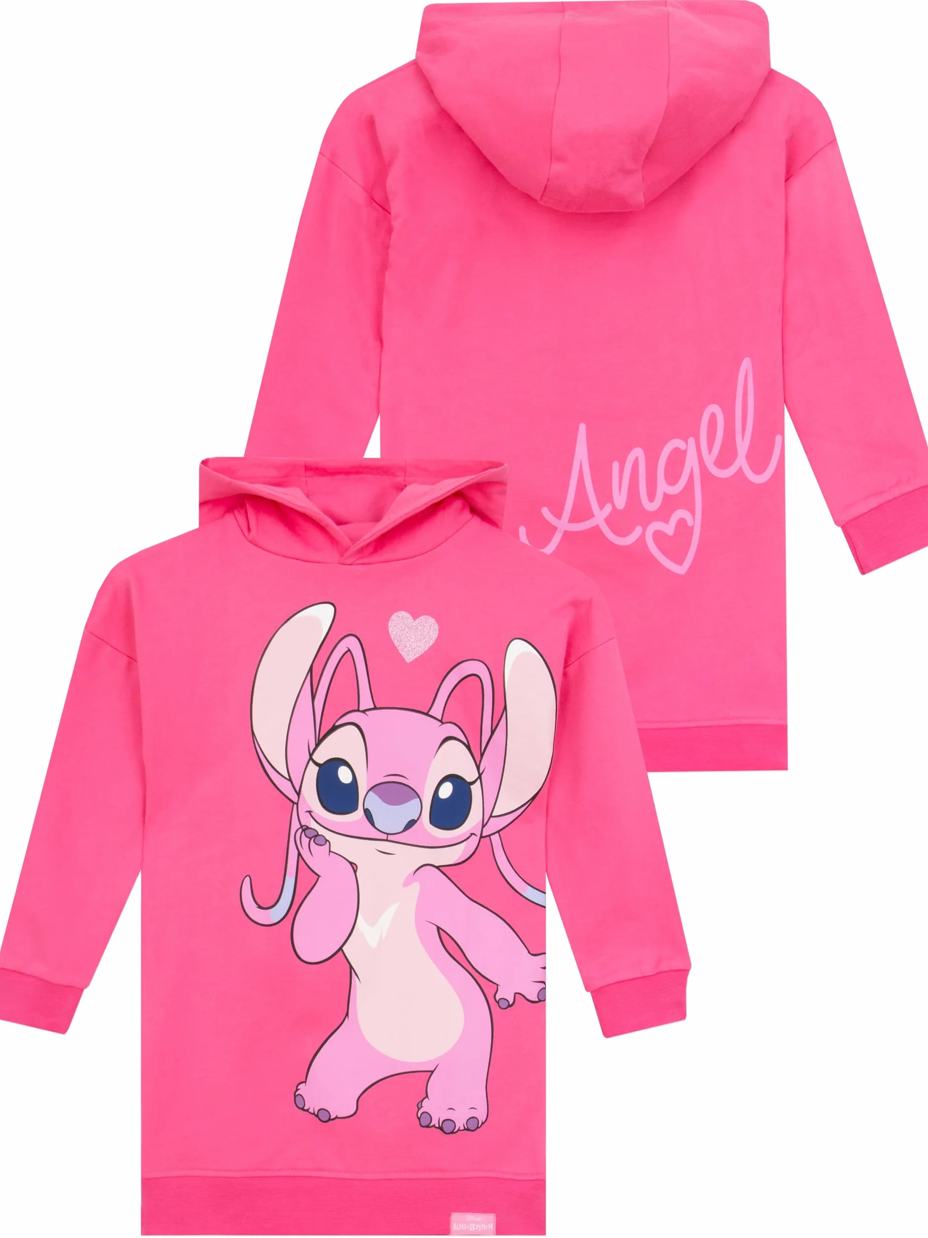 Bluza Disney Stitch | Długa Bluza Dziewczęca Stitch I Angel | Ubrania Stitch Dla Dziewczynek