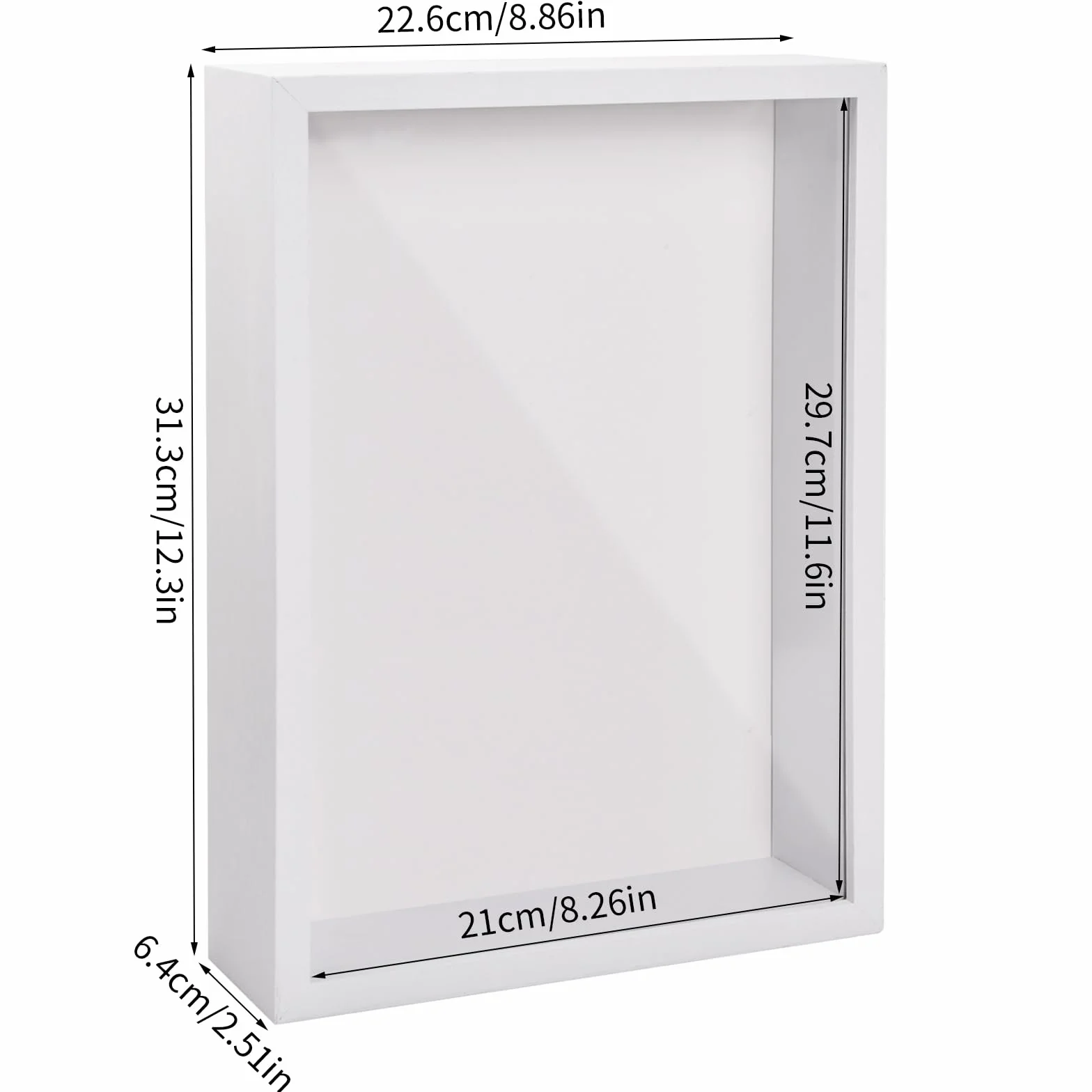 Shadow Box ramka ekspozycyjna ramka ramka do rzemiosła 3D głębokie ramki do pudełek A4 ramka tłoczona rama kwiatowa głęboka ramka pudełko ekspozycyjne