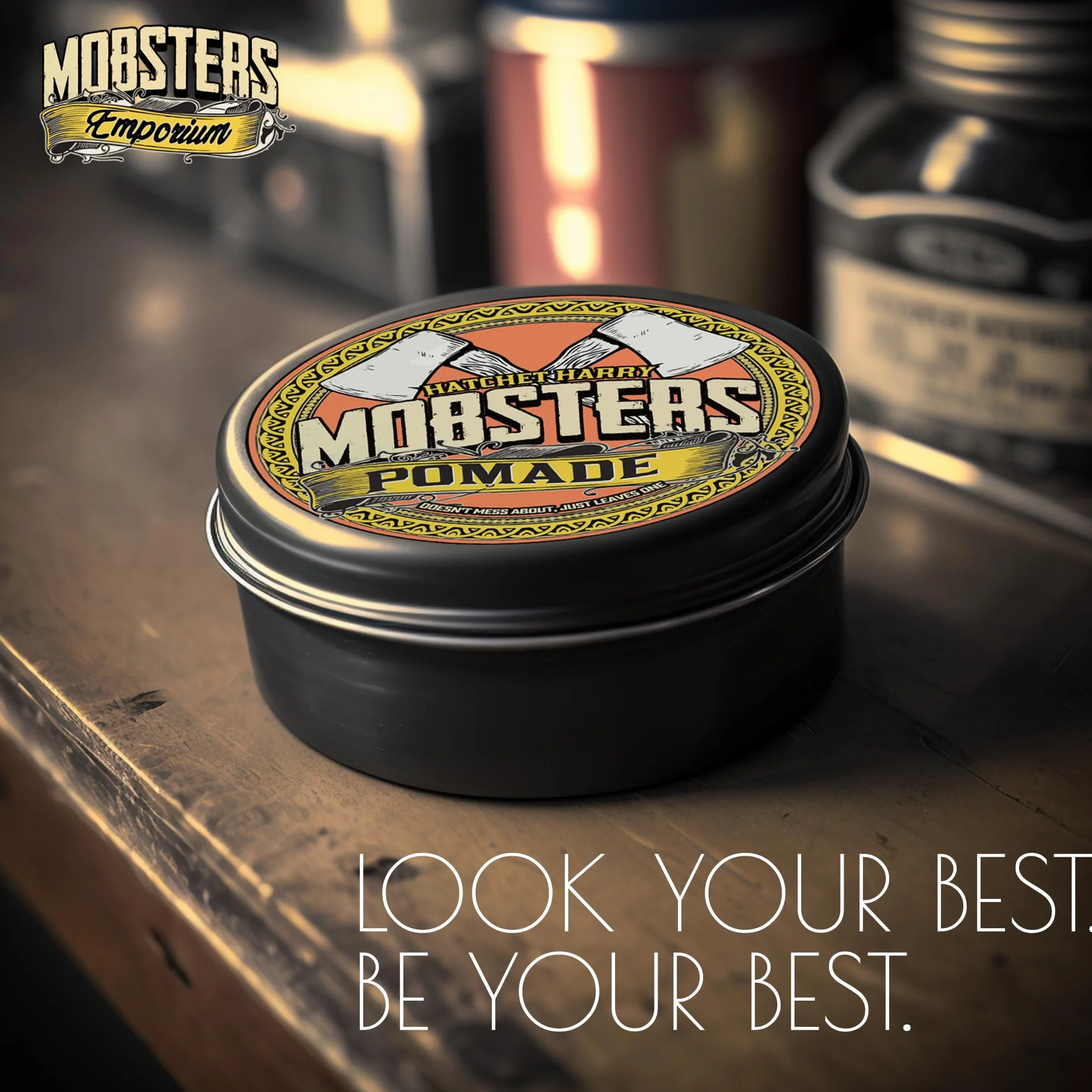Mobsters Hair Pomade wosk do włosów na bazie wody, matowy, puszka 140 ml (Toothless Tony)