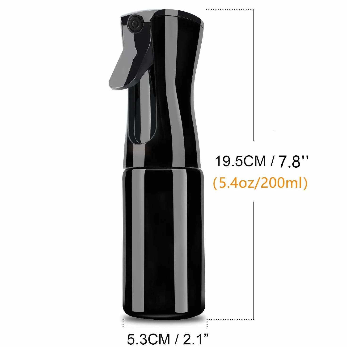 Butelka z rozpylaczem do włosów 200 ml wielokrotnego napełniania ultra cienki ciągły mister