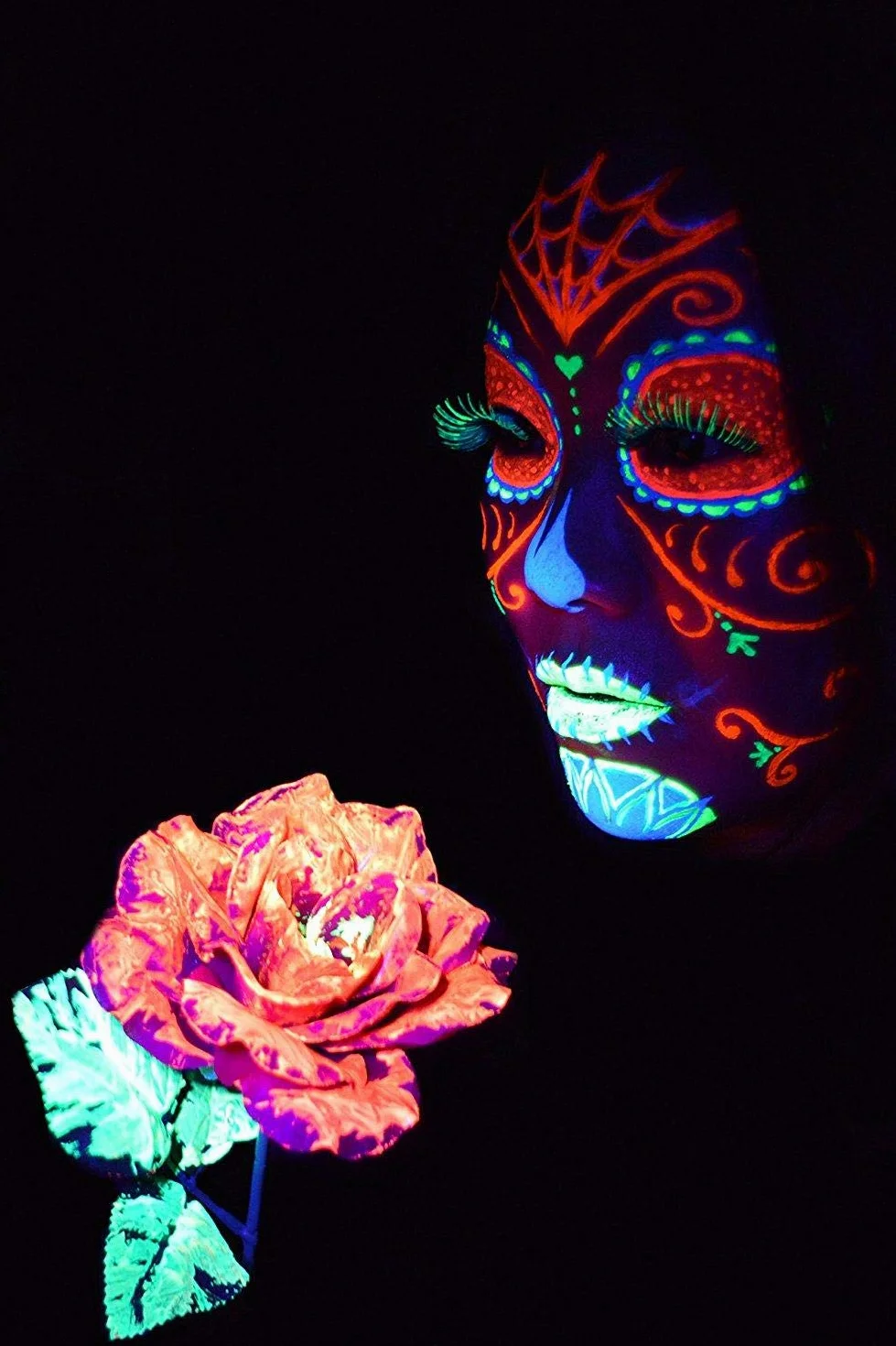6 x 10 ml farba do malowania ciała UV farba fluorescencyjna do malowania ciała neonowe farby świecące