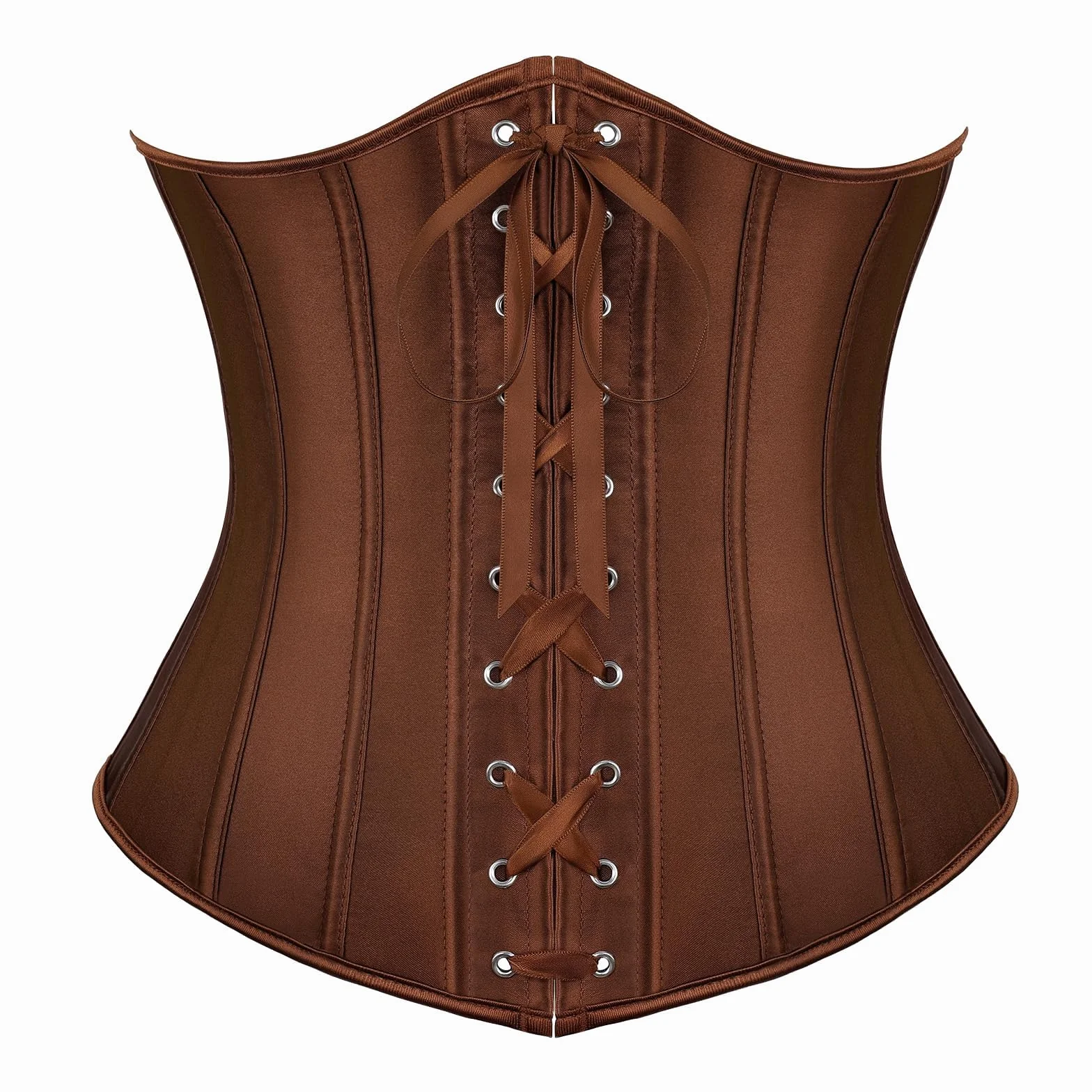 JasGood Damski gorset pod biustem, satynowy gorset, gorset gotycki vintage