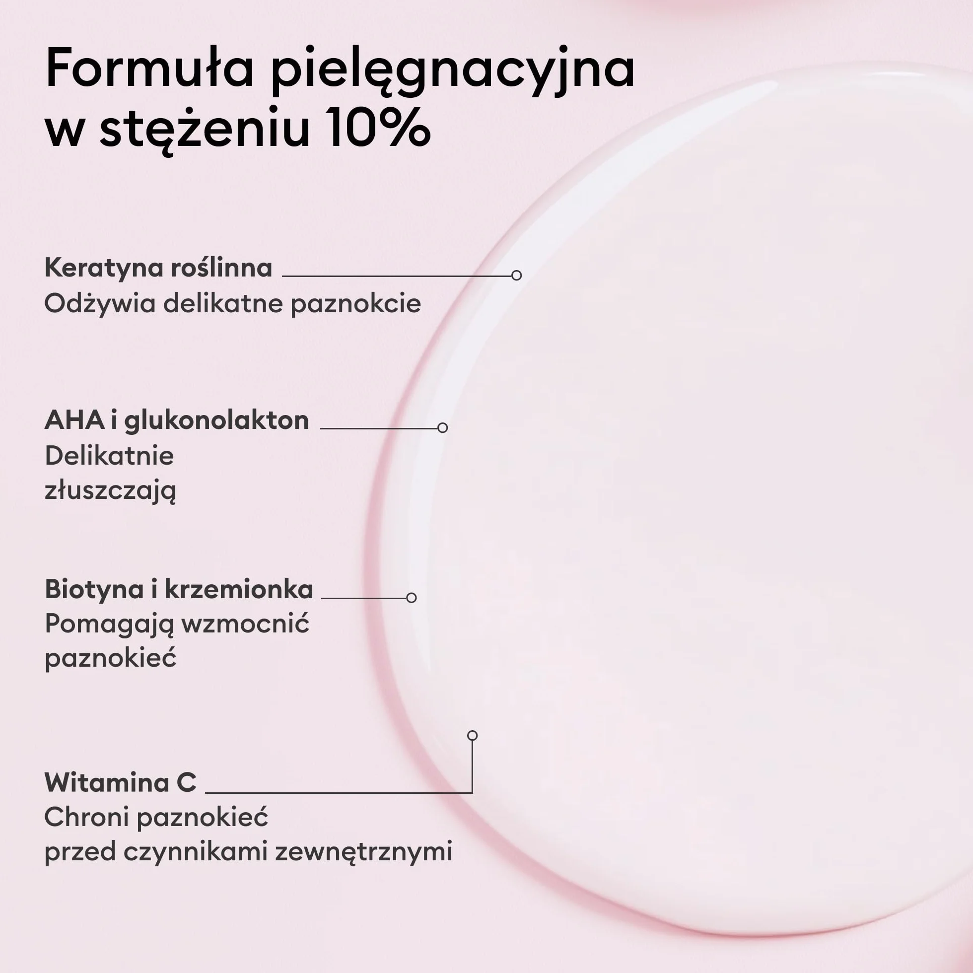 Manucurist Kératine Booster – Utwardzacz do Paznokci – Regeneracja Kruchych i Osłabionych Paznokci – Roślinna Keratyna, AHA, PHA, MSM, Krzem i Witamina B8 – 97,5% składników pochodzenia naturalnego