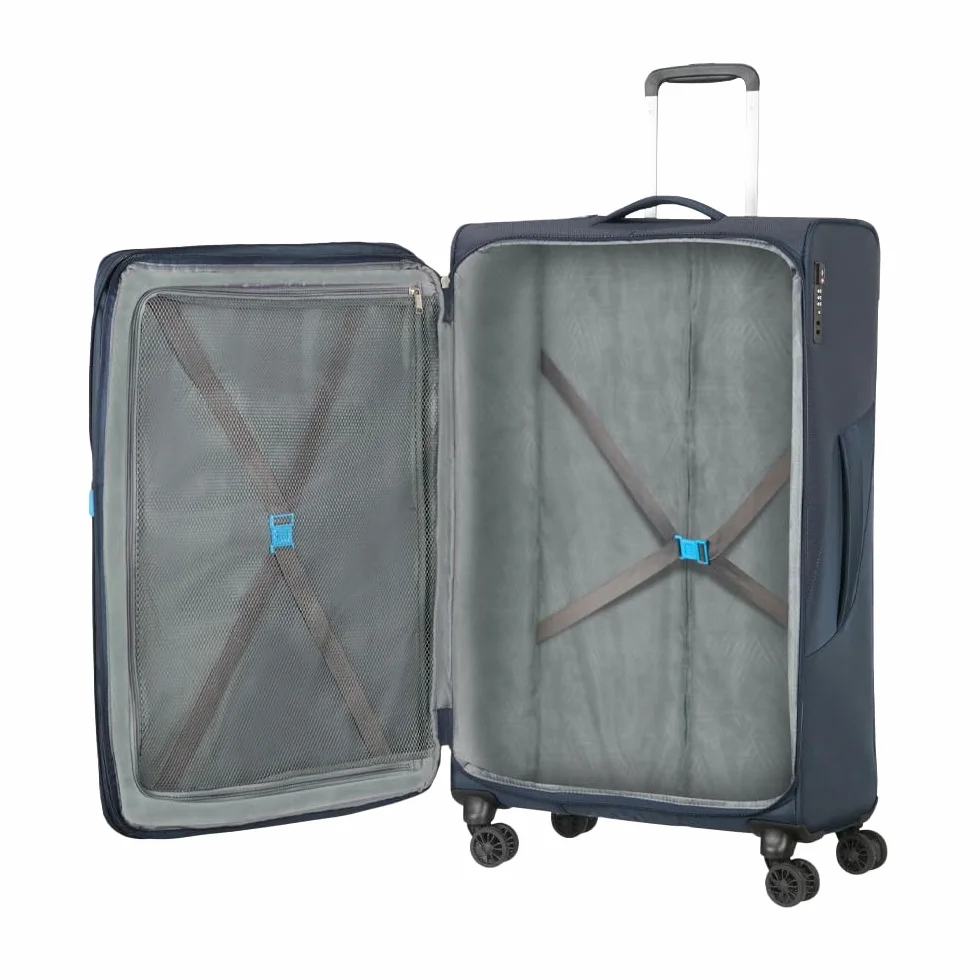 American Tour Master Summerfunk Suitcase, Blue (Navy), 79 cm, 119 litrów