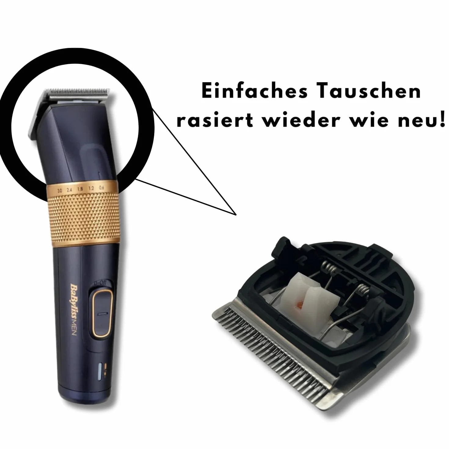 Głowica tnąca Babyliss E986E Lithium Power, zapasowy blok ostrzy 35209860