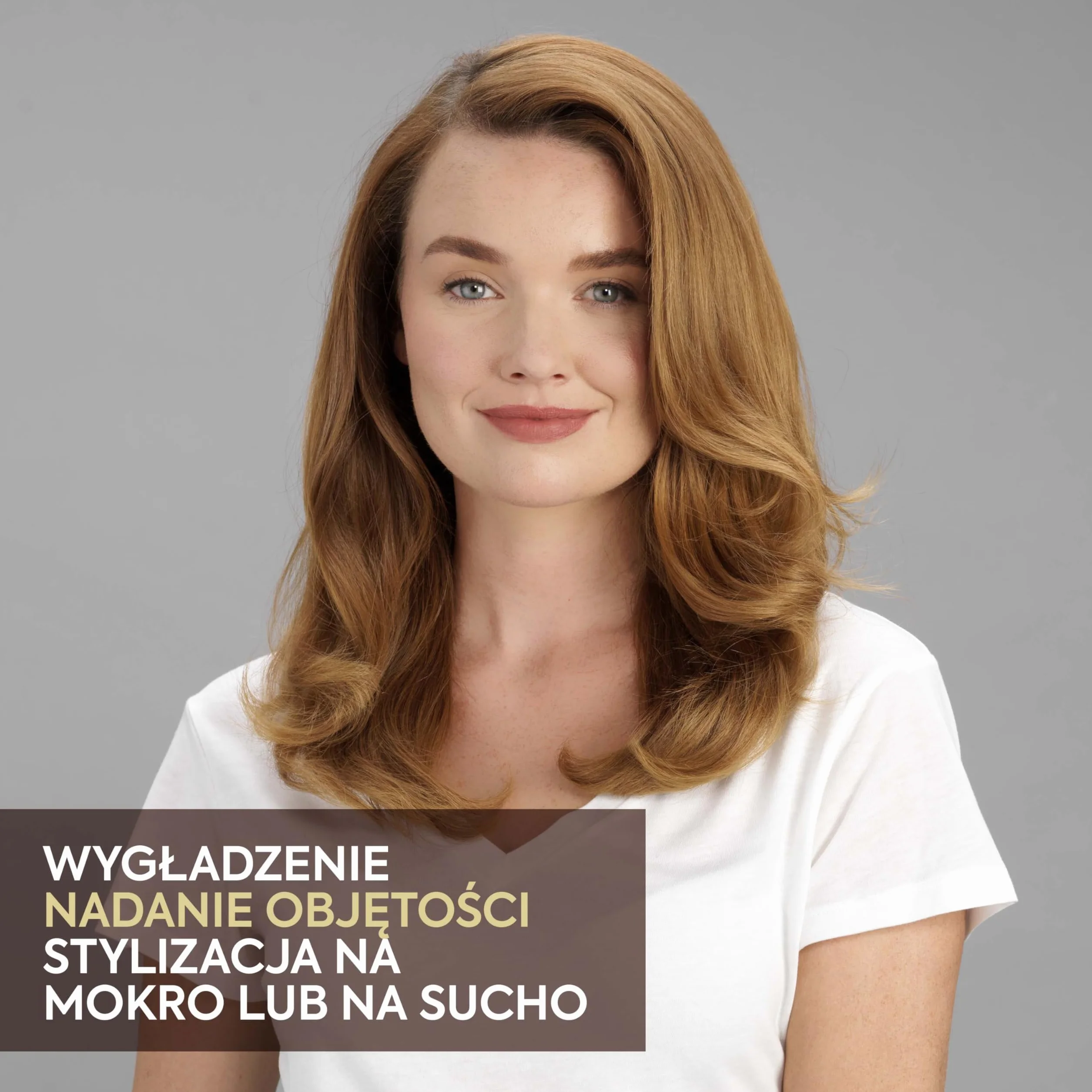 Suszarko lokówka do włosów BaByliss Air Power Volume 2 w 1 - tryby na mokro i na sucho, wygładzająca szczotka do suszenia z 3 ustawieniami temperatury, jonizacja i ceramika, złota, AS95E