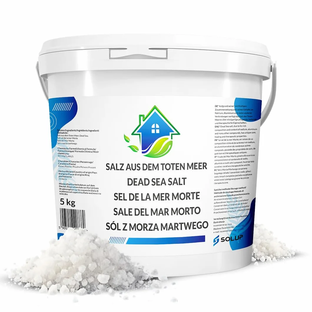 Sól do kąpieli z Morza Martwego 5 kg, naturalny dodatek do kąpieli stóp