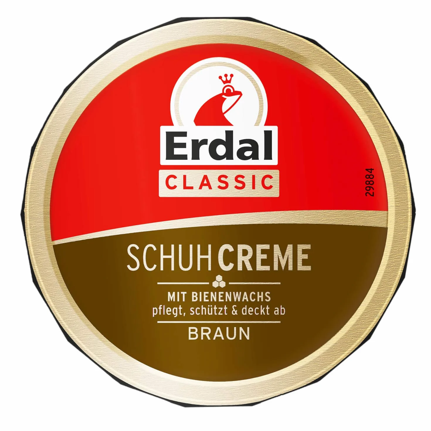 Erdal Classic pasta do butów puszka z woskiem pszczelim brązowa z olejkami pielęgnacyjnymi, pielęgnuje, chroni i odświeża kolor, 1 opakowanie, 1 x 75 ml brązowy