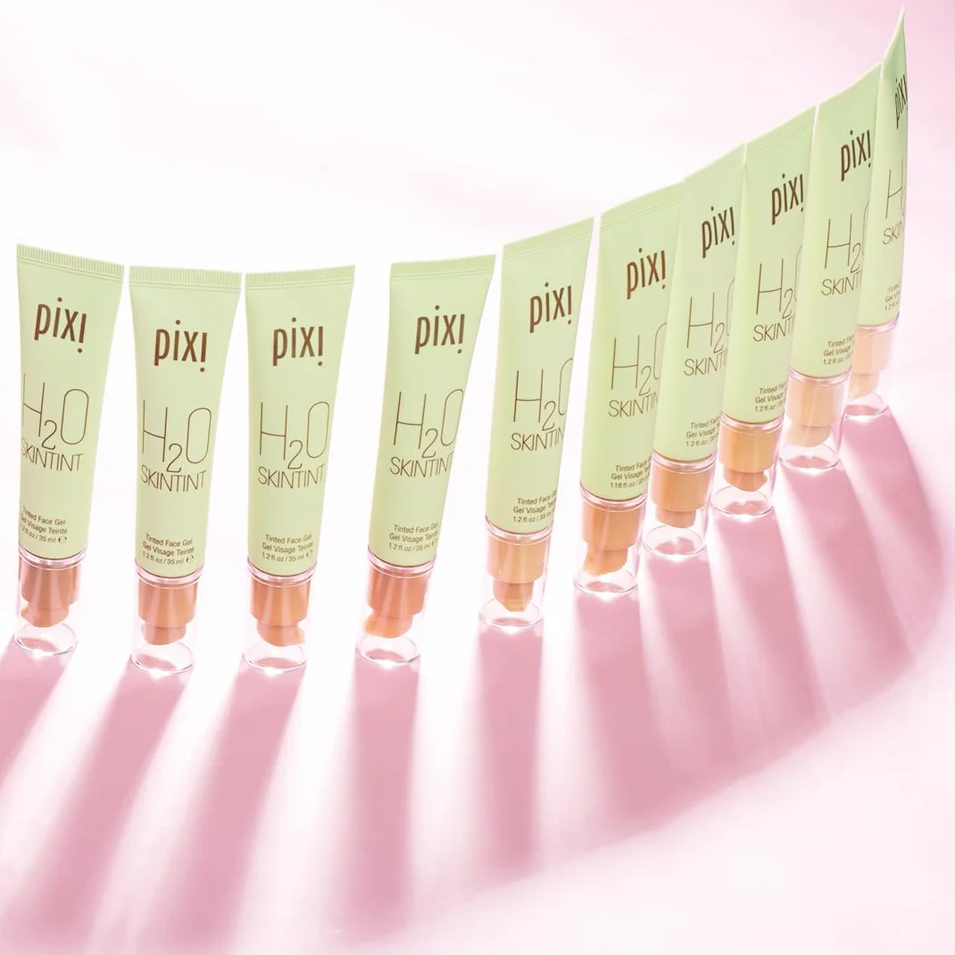 Pixi Beauty H2O SkinTint | Getonowana żelowa pielęgnacja nawilżająca | Lekka, nawilżająca i odporna na wodę | Wyrównuje odcień cery i zmniejsza zaczerwienienia | Odcień: Fair | 35 ml / 1,2 fl oz
