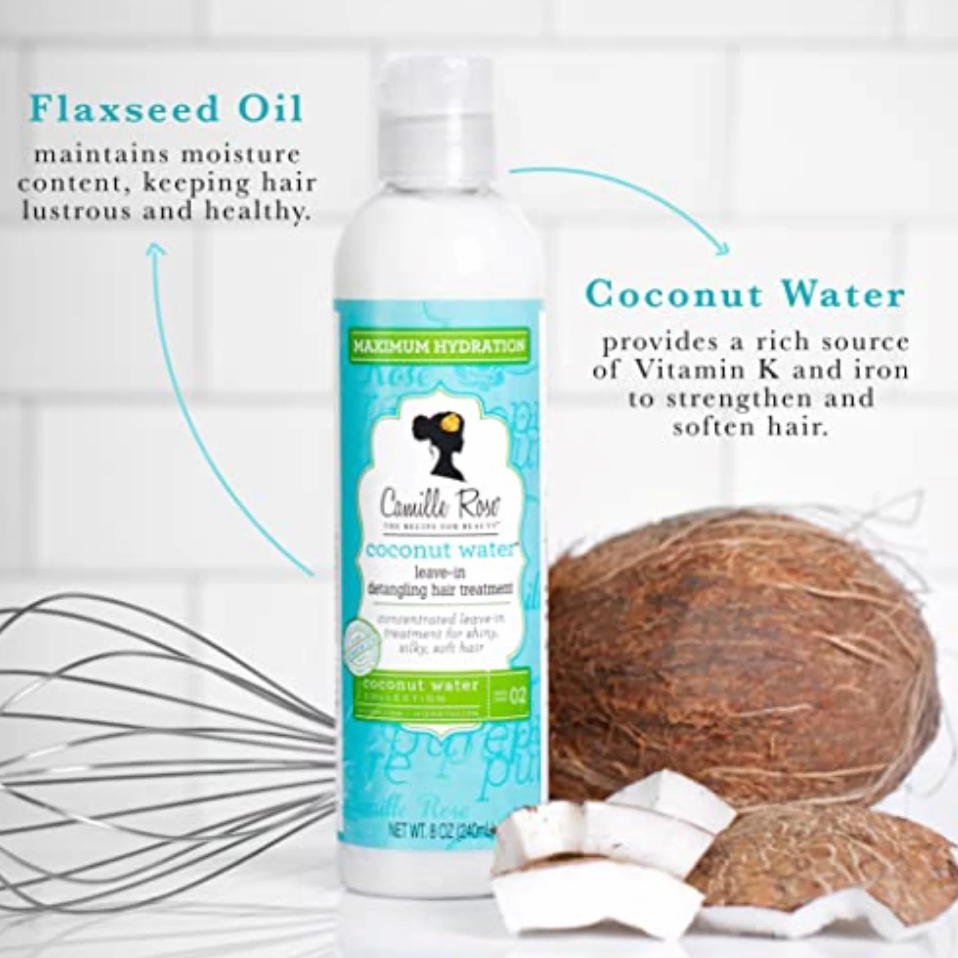 Camille Rose Coconut Water Leave-in Treatment, 8.0 fl. oz.