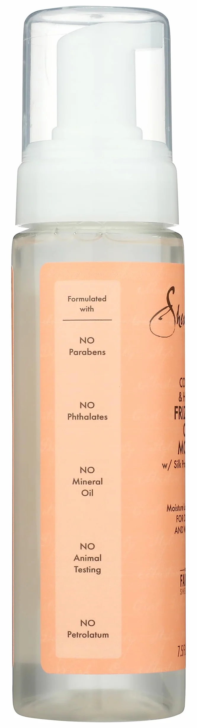 Shea Moisture Kokos i Hibiscus Frizz-Free Mousse, 1 opakowanie (1 x 222 ml)