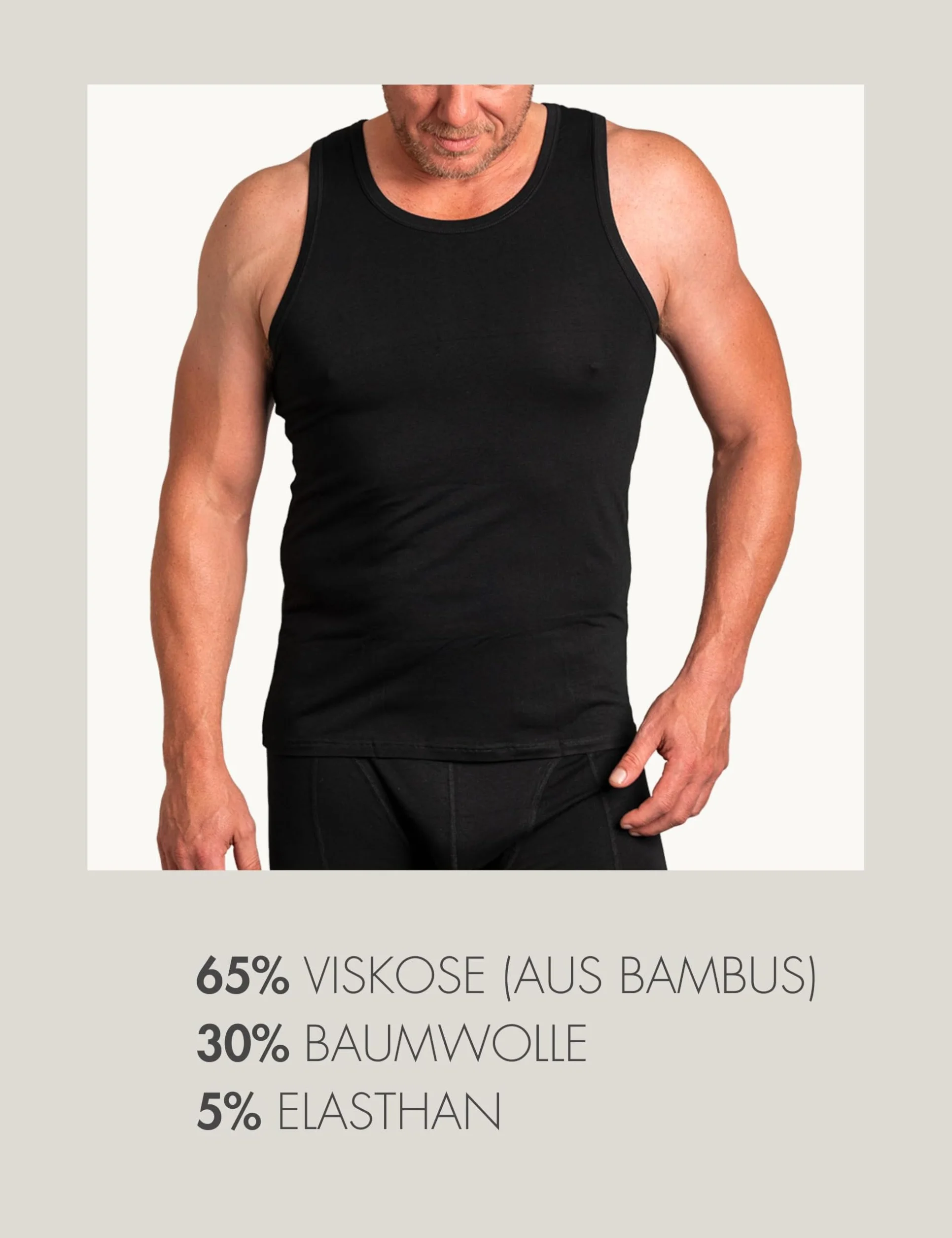 Basic Treasure 2-pak podkoszulek męski, tank top męski, bardzo miękki bambus bawełna, podkoszulki męskie czarne lub białe, czarny, XL