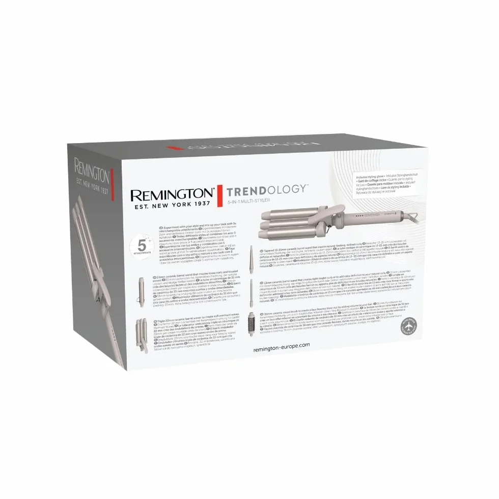 Remington lokówka do włosów 5w1 multistyler CI41MS5 ceramiczne końcówki 13-33mm LED 130-210°C