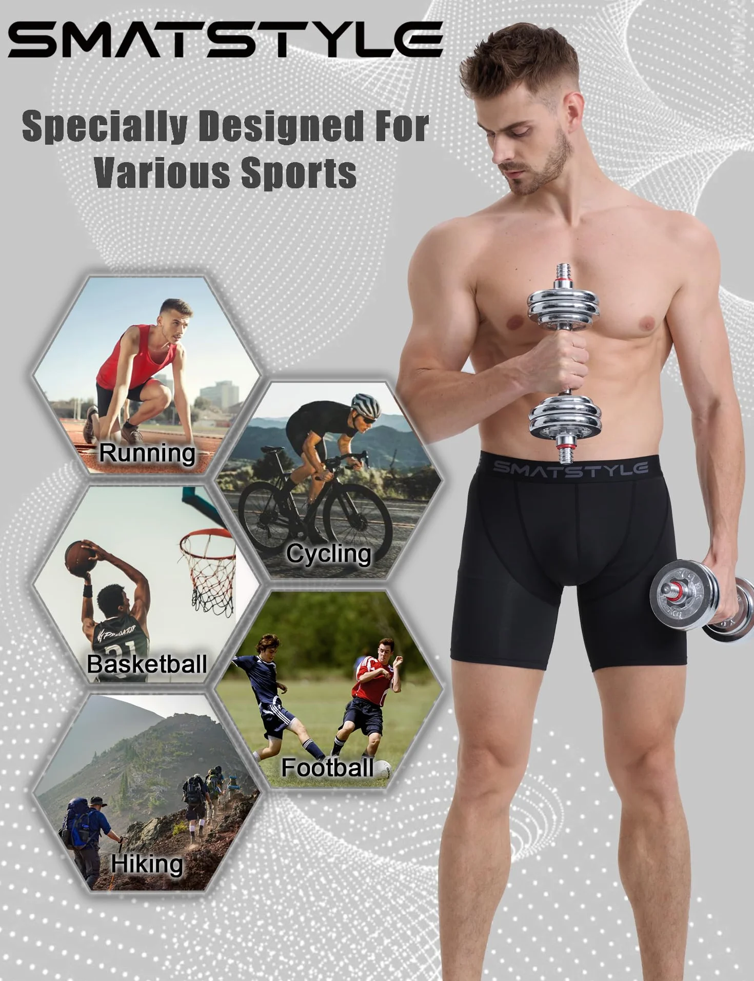 Męskie spodenki kompresyjne Tight Baselayer Running Underwear szybkoschnące spodenki sportowe szorty treningowe