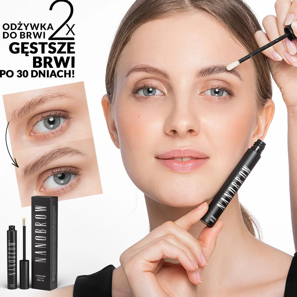 Serum do brwi Nanobrow Eyebrow Serum - odżywka do brwi, przyśpiesza wzrost, wzmacnia i zagęszcza