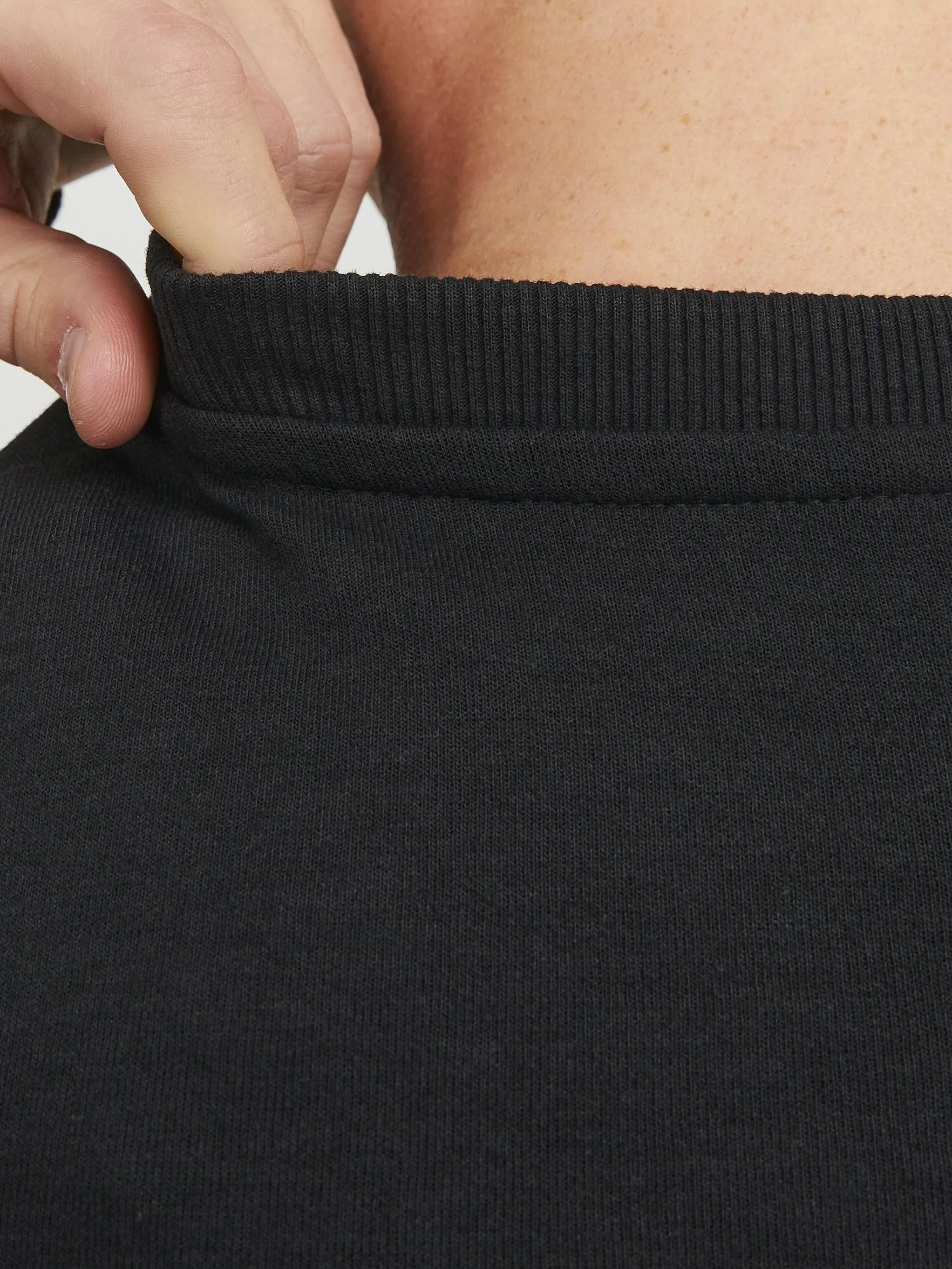 Jack & Jones Mężczyźni Jjebasic Sweat Crew Neck Noos Bluza, Czarny, M