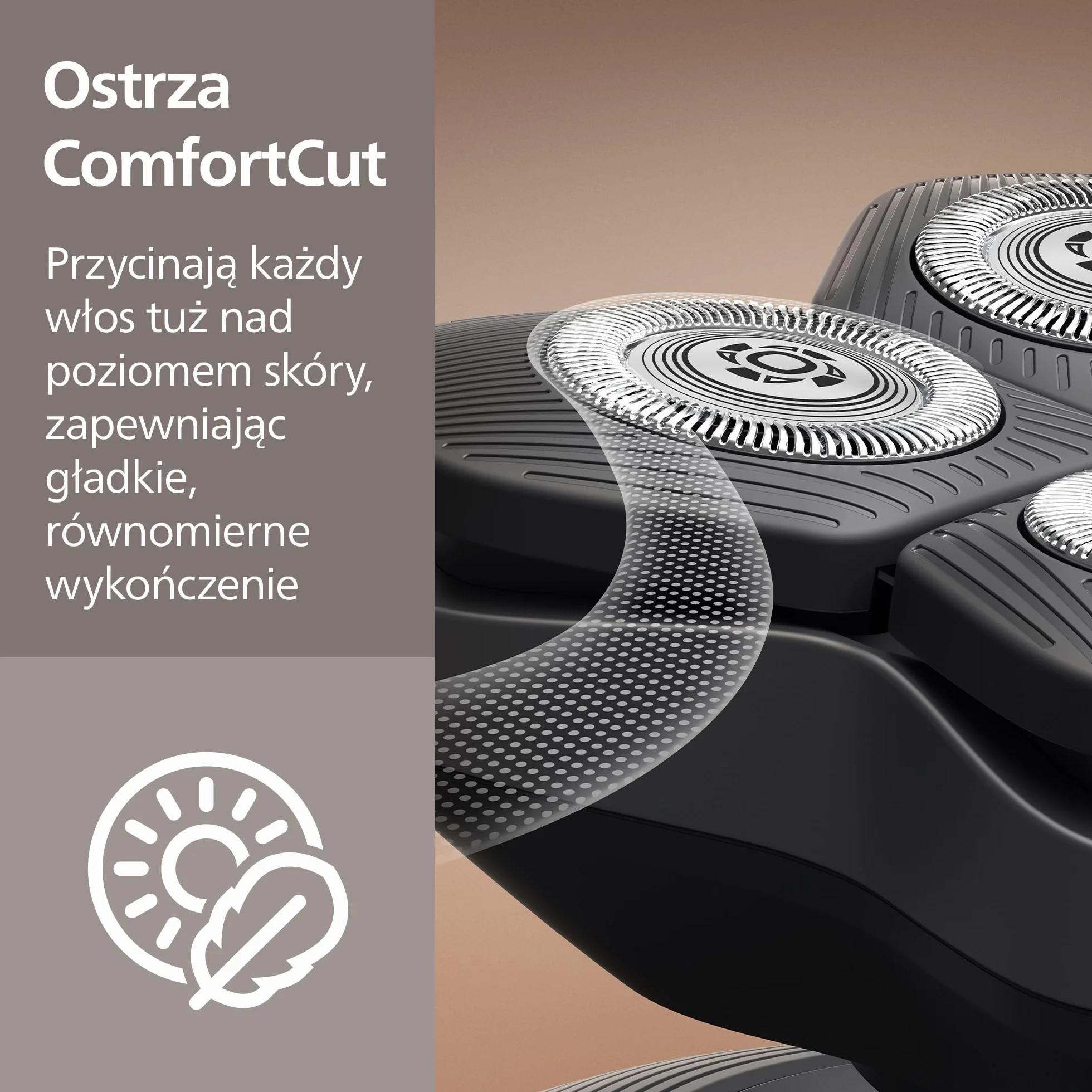 Philips Head Shaver Pro Seria 7000 – Golarka do głowy dla mężczyzn i kobiet, z elastyczną głowicą 360° i ostrzami ComfortCut zapewniającymi dokładne golenie, delikatna dla skóry, model HS7980/15