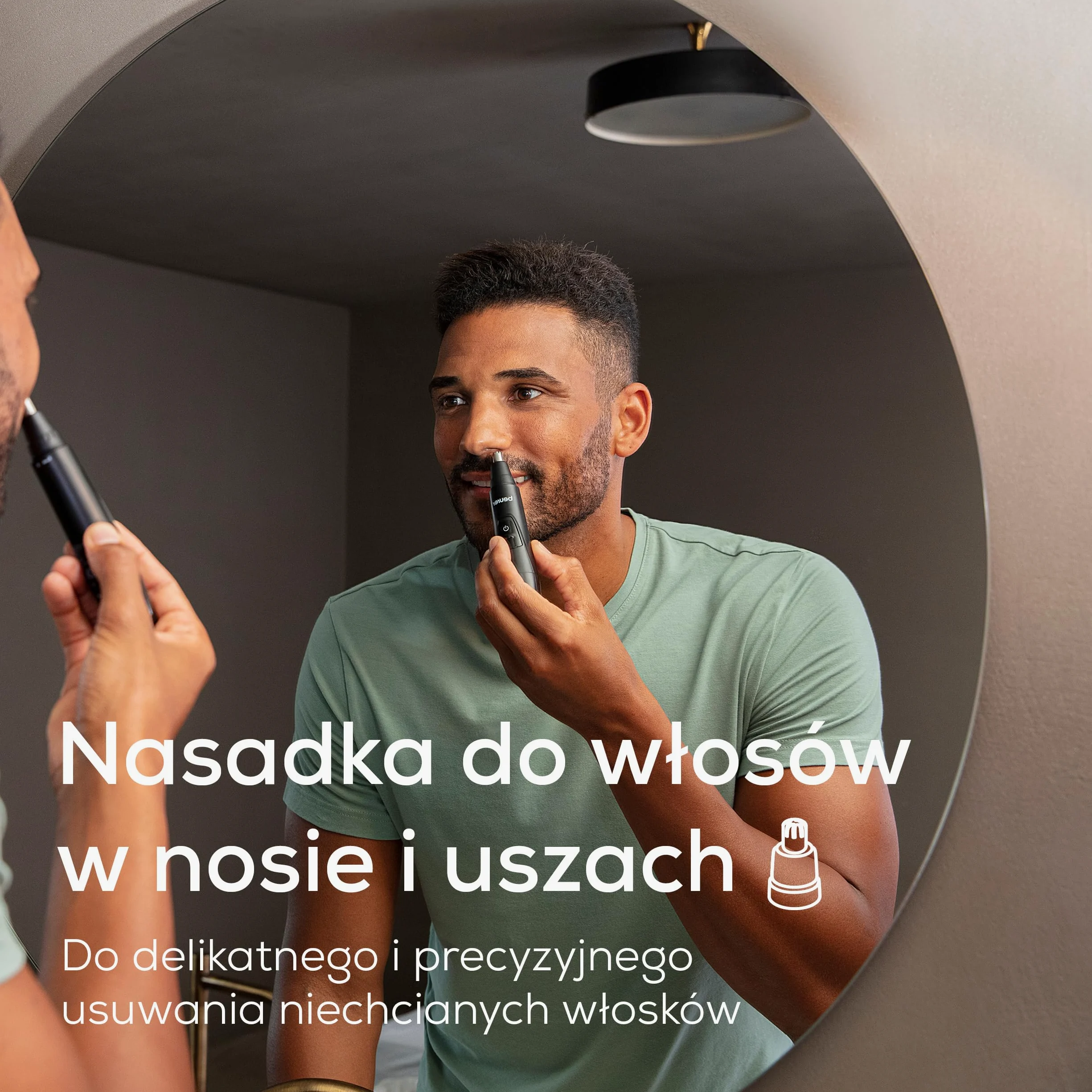 Beurer MN2X trymer precyzyjny, bateryjna Maszynka do strzyżenia włosów, 3 wysokiej jakości Końcówki, trymer do modelowania i przycinania włosków nosa, uszu i brwi, wodoszczelny