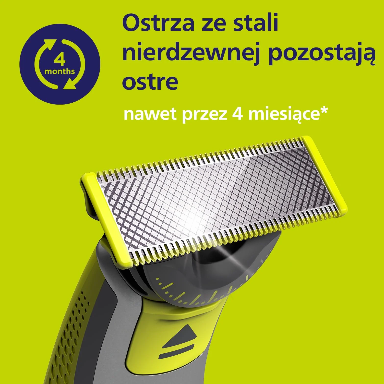 Philips Oryginalne ostrza wymienne OneBlade 360 do golarki hybrydowej, 4 sztuki, QP440/50