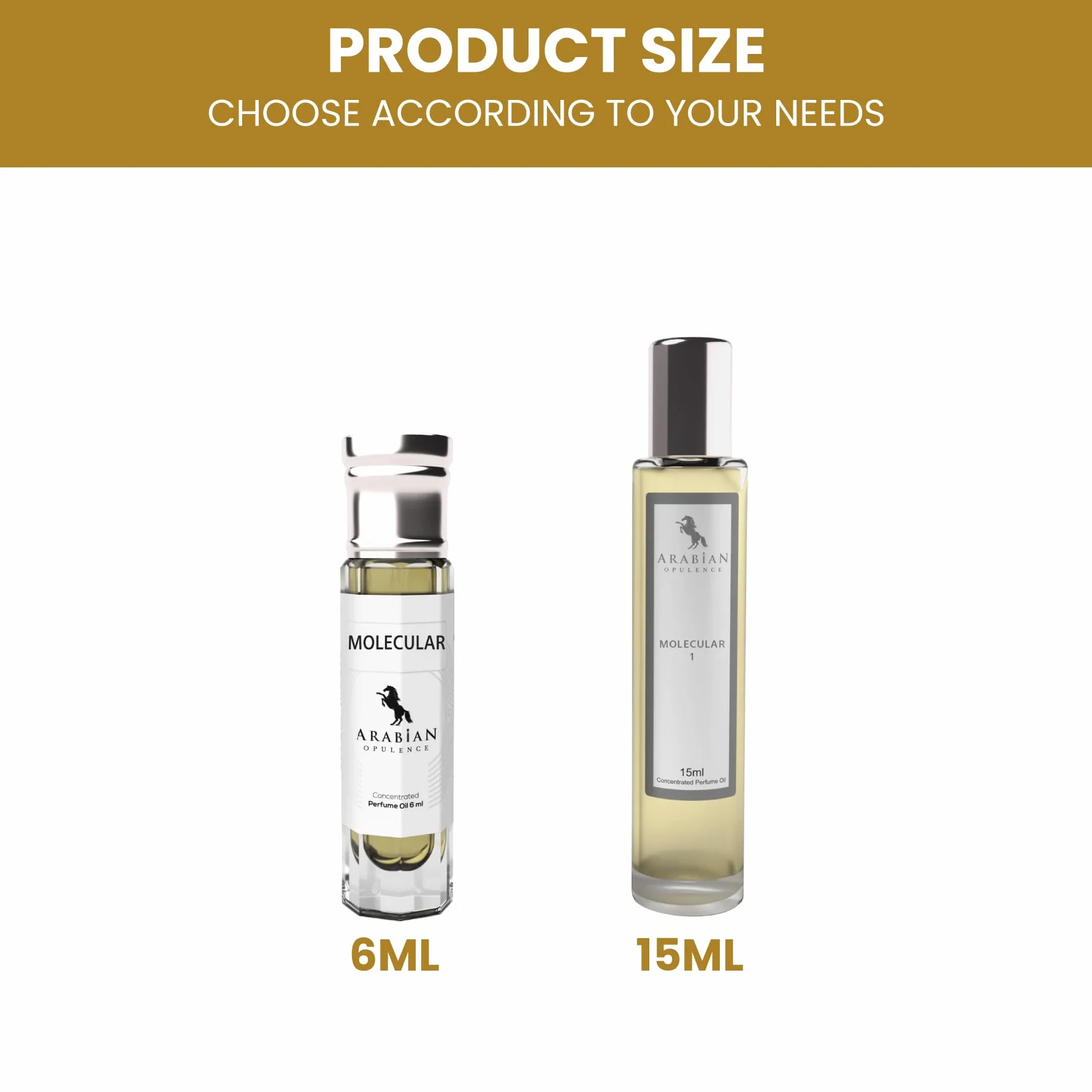 Arabian Opulence FR201 MOLECULAR olejek perfumowany w kulce, skoncentrowany olejek do ciała, 6 ml