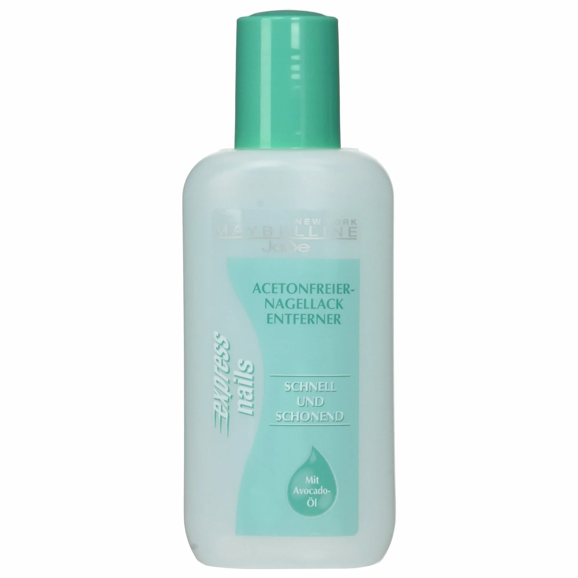 Maybelline Jade zmywacz do paznokci bez acetonu, pielęgnujący, Express Nails, 125 ml