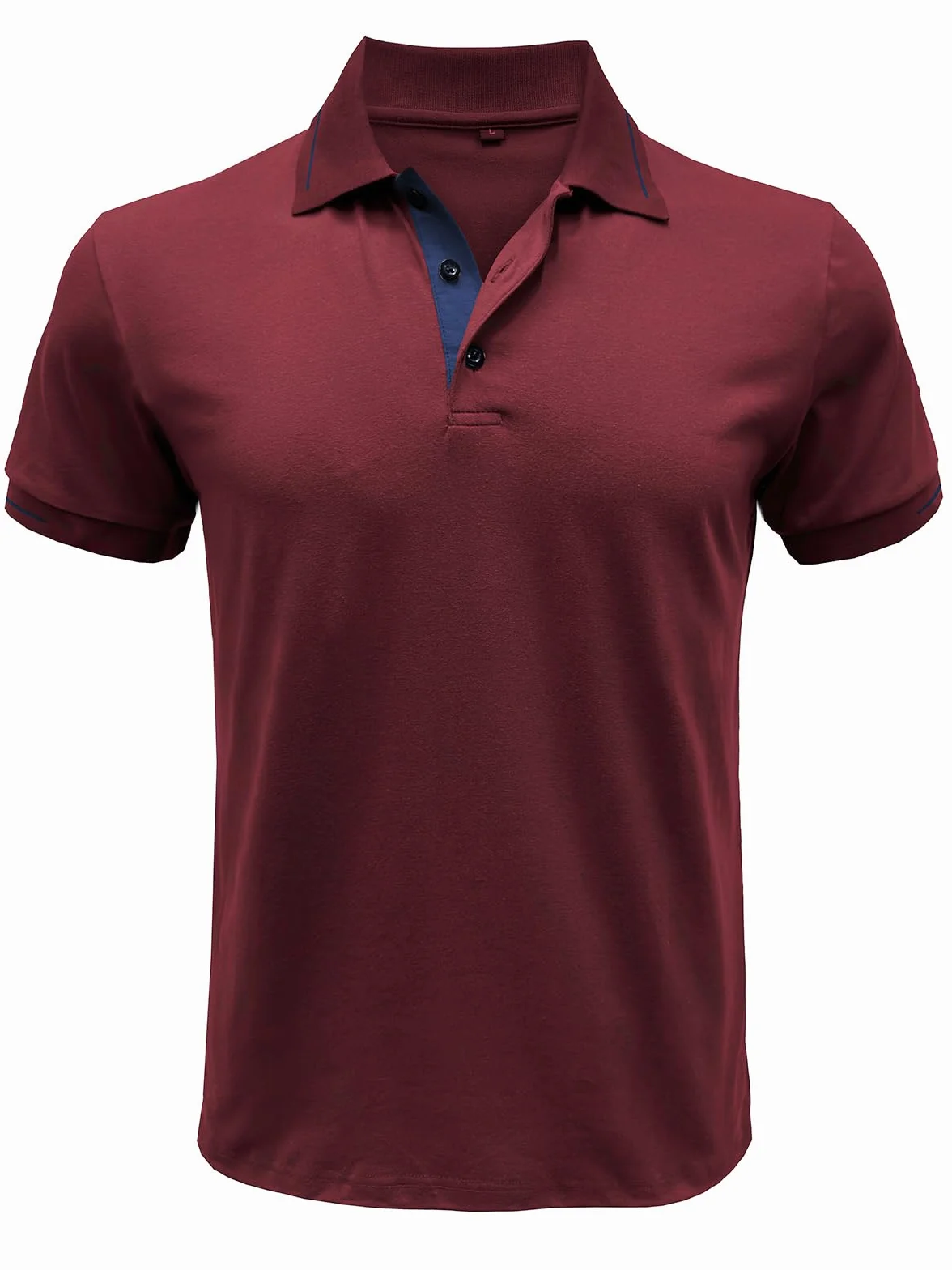Męska koszulka polo z krótkim rękawem klasyczna kontrastowa kolorowa casualowa koszulka polo letnia