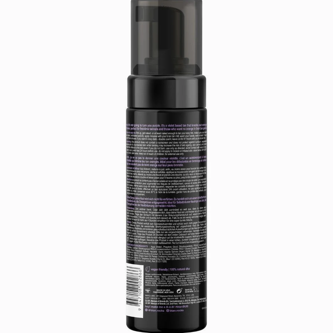 b.tan Pianka Samoopalająca Love At First Tan 1 Godzinna Bazie Fioletu 200ml
