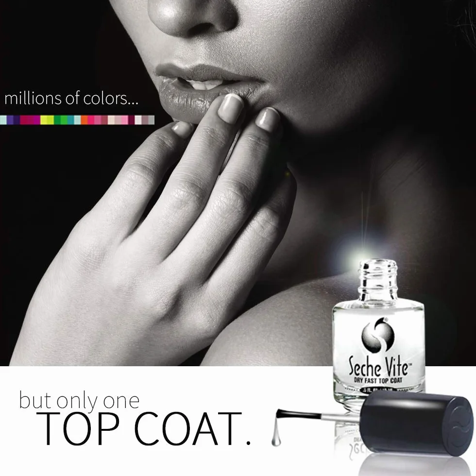 Seche Vite Dry Fast Top Coat Boxed 0,5 uncji (2 szt.) by Seche