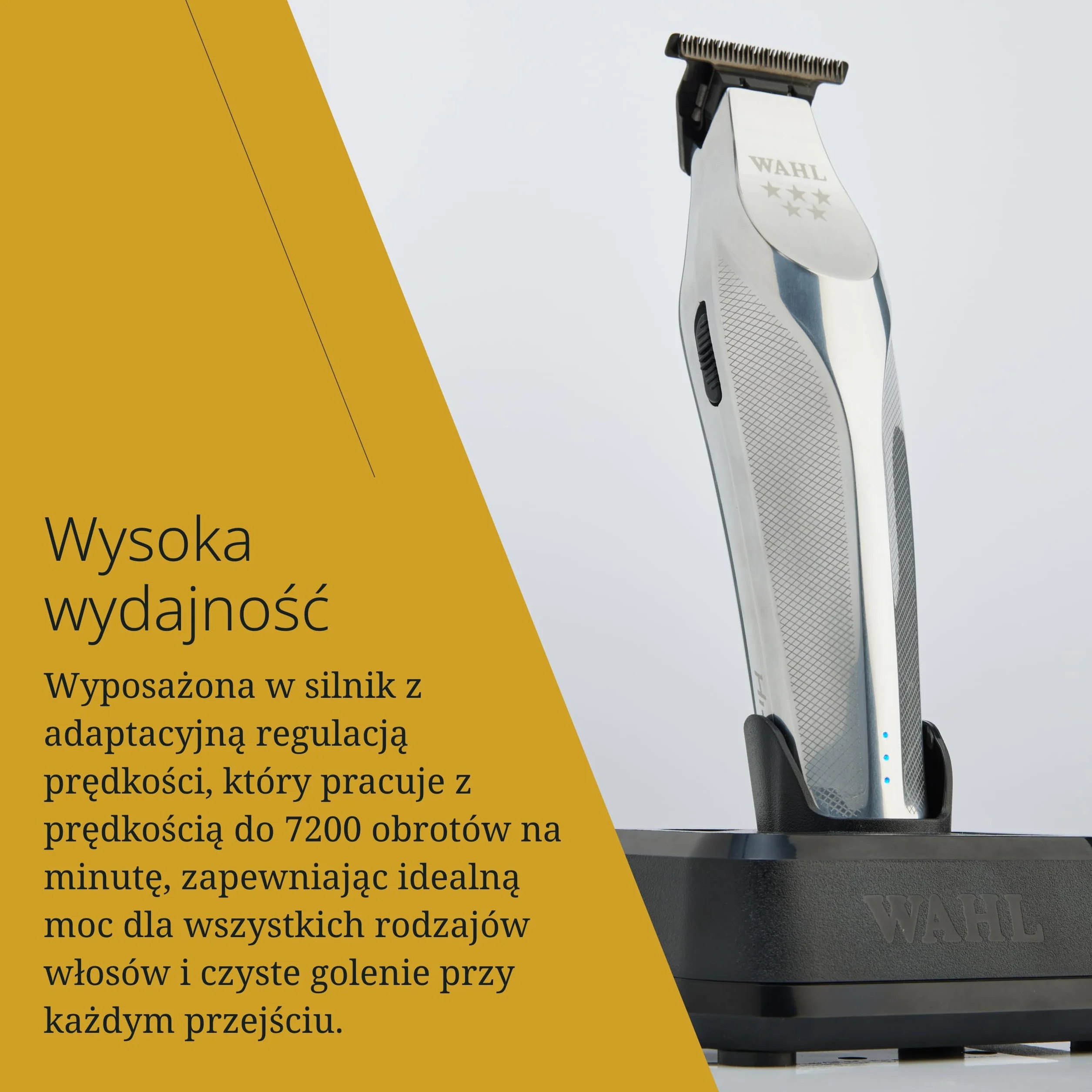 Wahl HI-VIZ Trymer do włosów z ulepszonym szerokim ostrzem w kształcie litery T