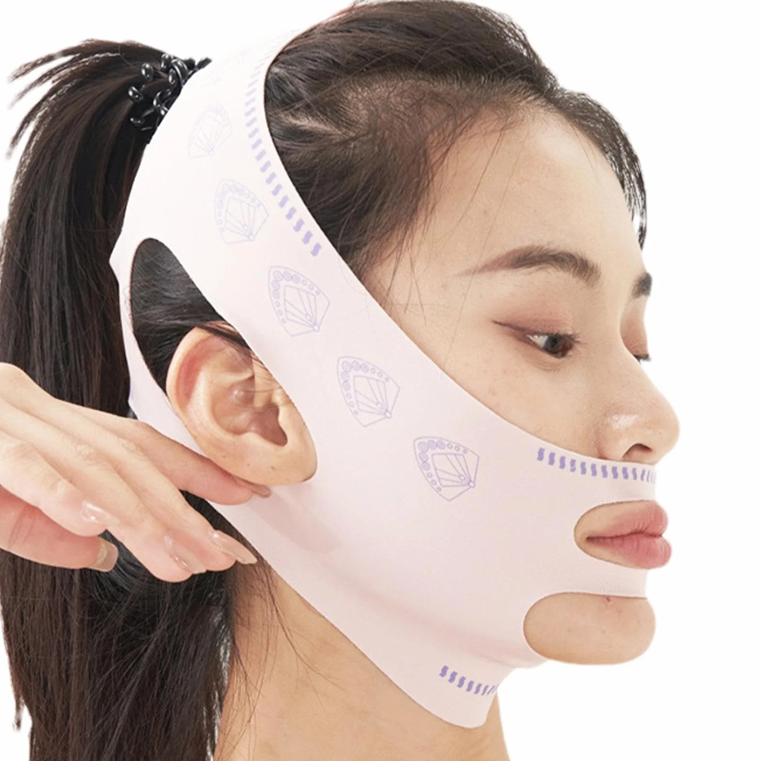 Face Lifting Strap, Adjustable Slimming Band, Comfortable V- Lift Belt, Seamless Skin-Friendly Face Lift Tape, Chin Reducer, Perfect For Tightening & Contouring