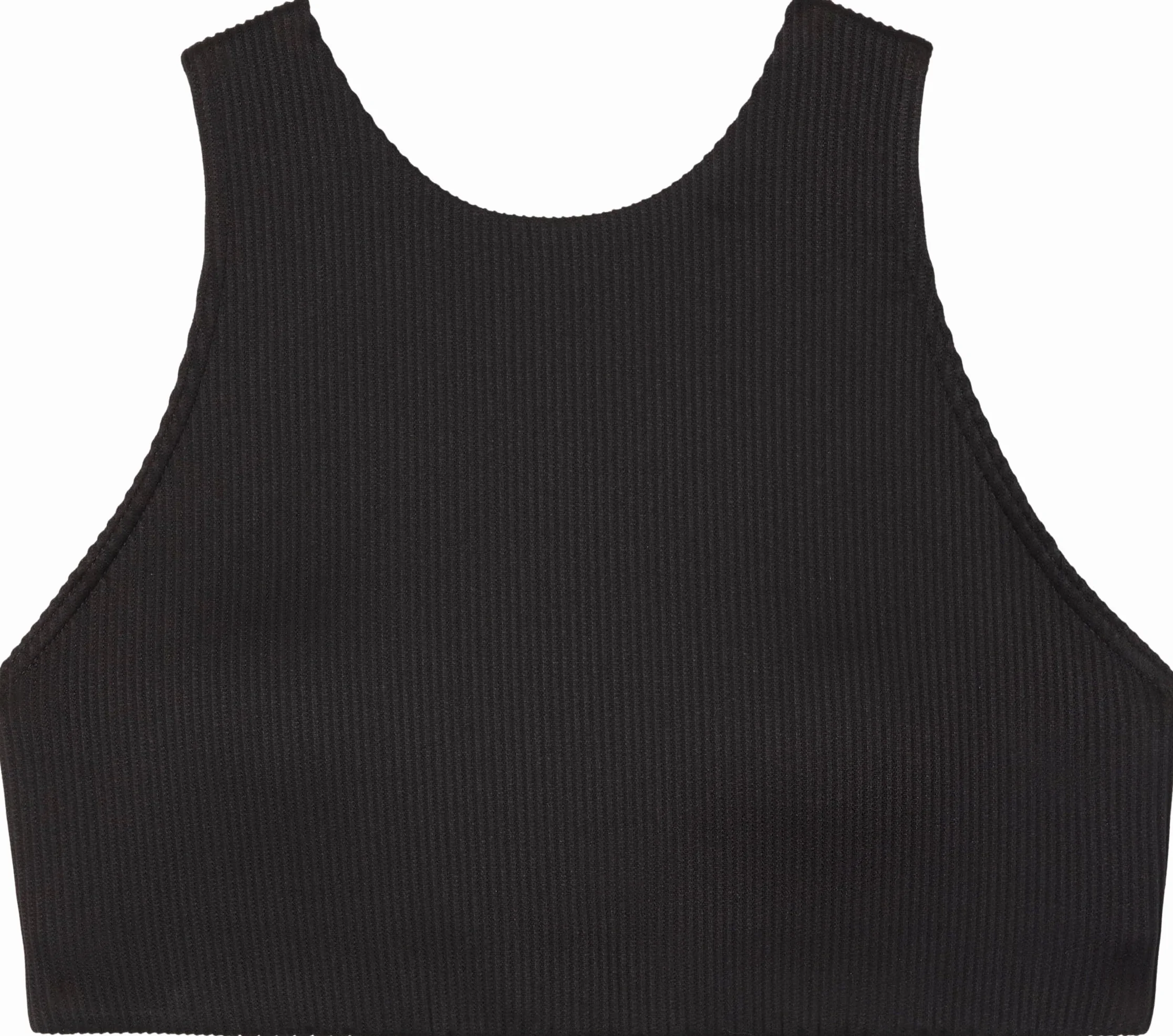 Calvin Klein Damski Braletka Z Wysokim Dekoltem LV00Q61212 Kąpielówki, Czarny (Czarny), XL