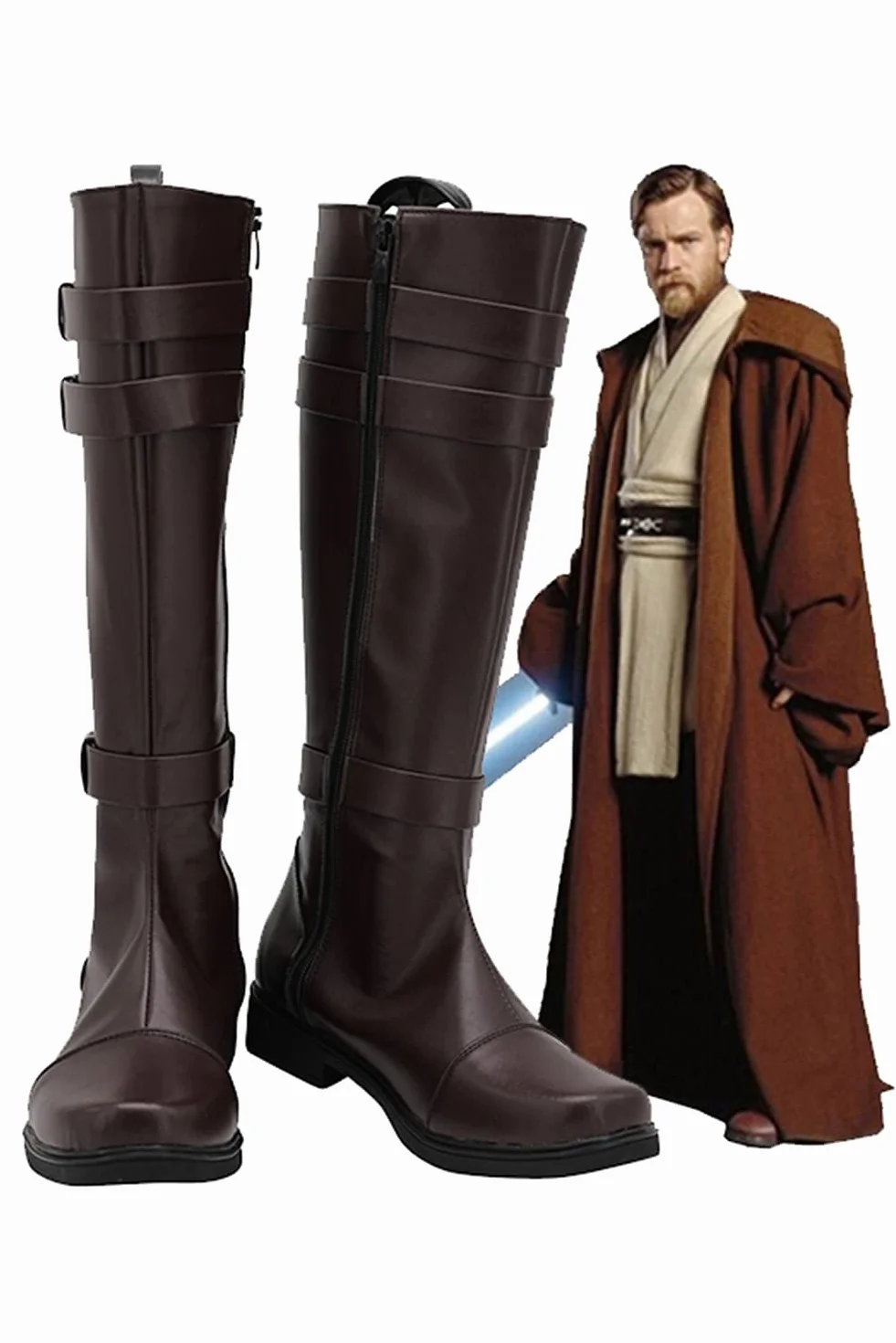 OBI-Wan Kenobi buty Jedi Cosplay buty dla dorosłych Halloween karnawał kostium Cos akcesoria