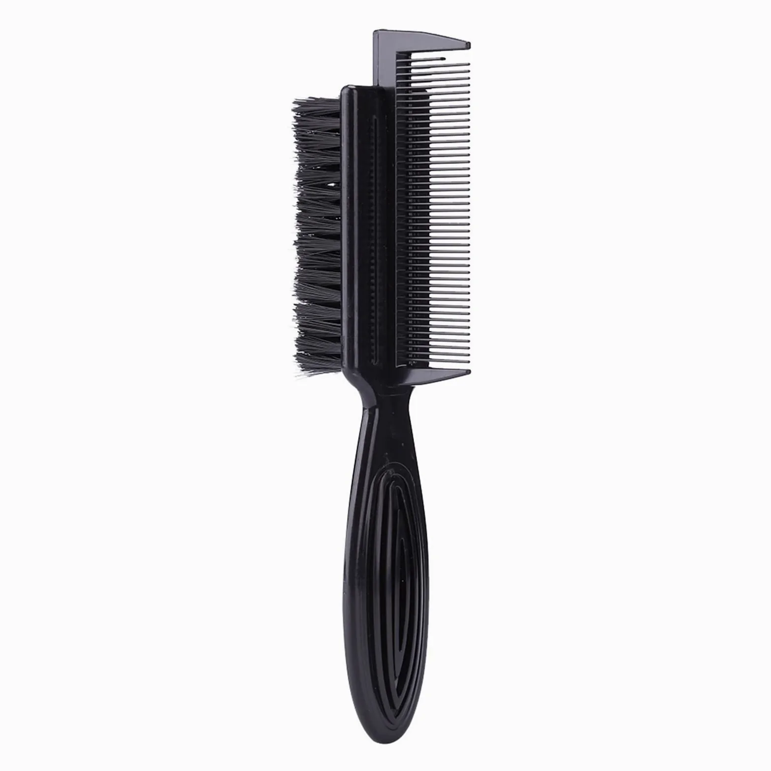 DieffematicSZ Grzebień Portable Trimming Comb Double Sided Small Brush Hair Cutting Cleaning Two In One Hair Shaving Comb Beard Brush