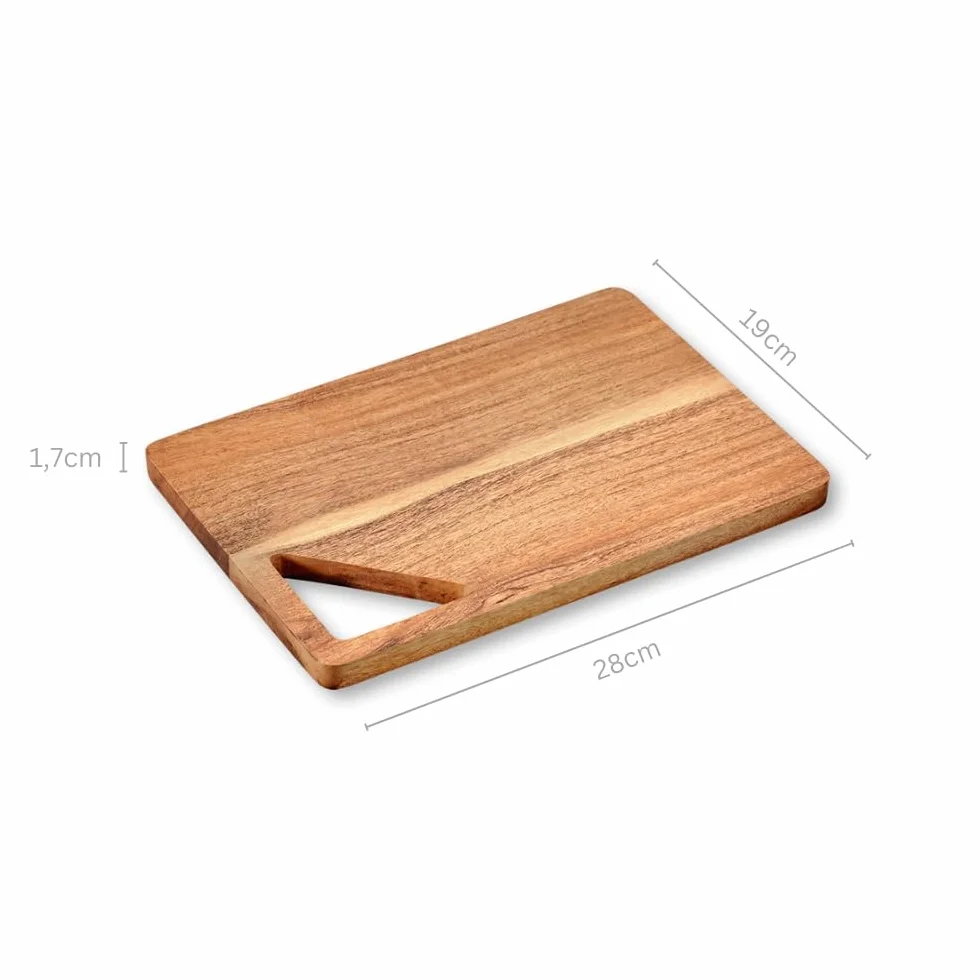 KESPER | deska do krojenia, materiał: drewno akacjowe, wymiary: 28 x 19 x 1,5 cm, kolor: brązowy | 29140