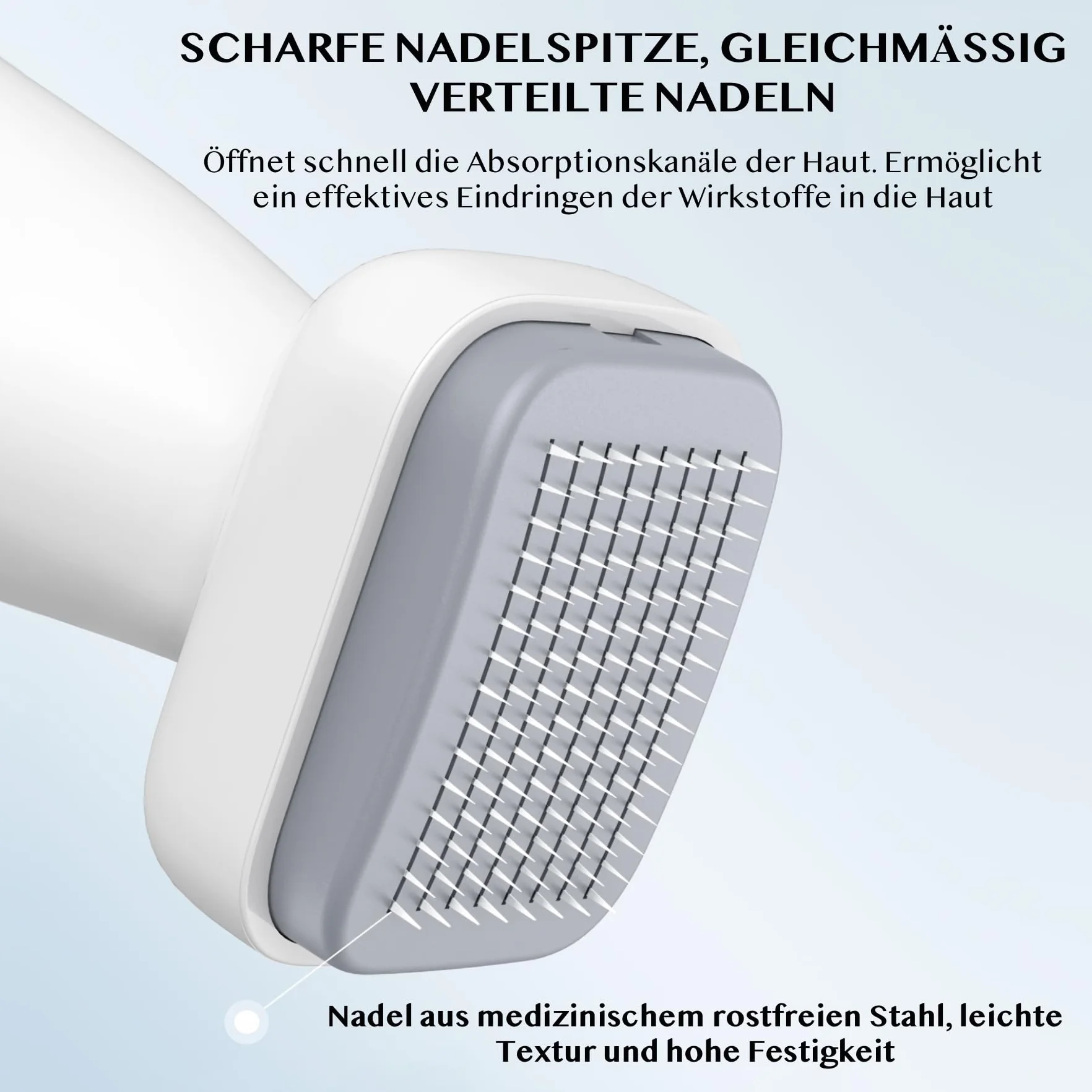 Bestauty Derma Stamp – stempel do mikroigłowania 0-2 mm, regulowany, 120 pinów ze stali nierdzewnej, idealny do twarzy, ciała, włosów i brody – podwójne uszczelnienie – igła Bestauty X bio needle