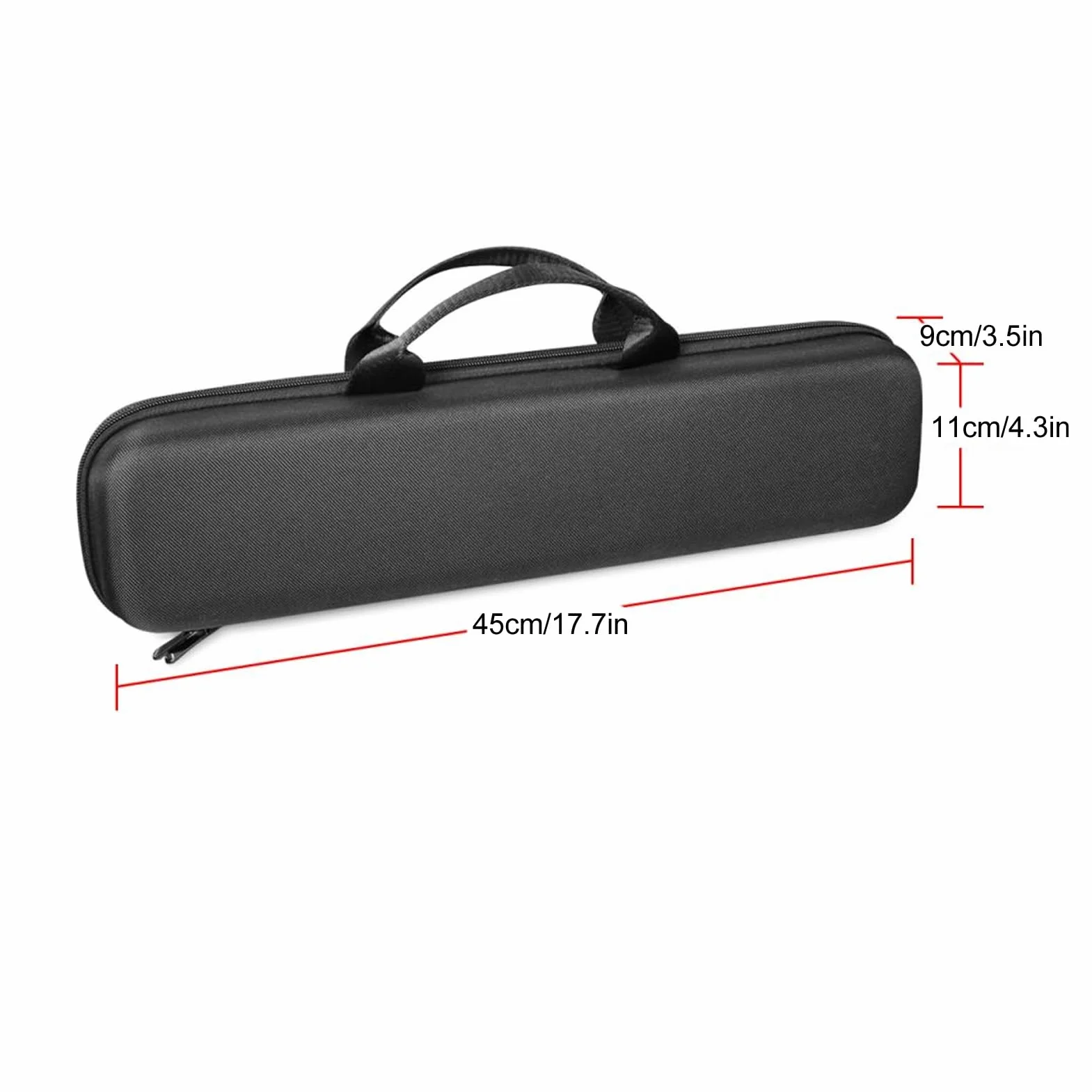 Etui Podróżne HT01, Twardy Futerał z Pianki EVA do Prostownicy do Włosów, 17,7 x 3,5 x 4,3 Cala