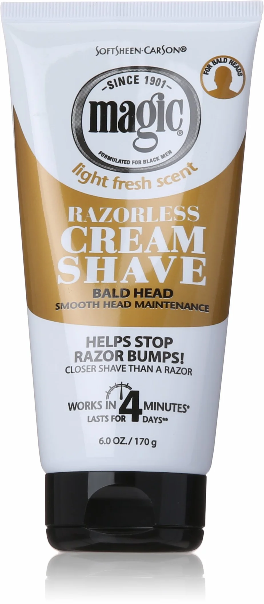 Magic Krem do golenia bez brzytwy świeży i lekki zapach, tubka 170 ml
