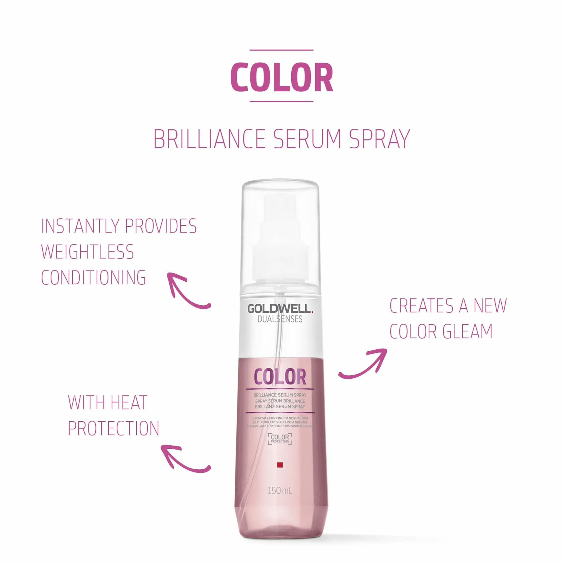 Goldwell Dualsenses Color Brilliance Serum Spray do włosów delikatnych i średnich, 150 ml