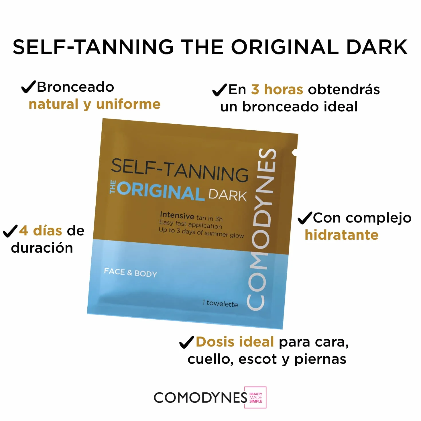 Comodynes Self-tanning Intensive & Fast Bronzing 8 Uds Mujer