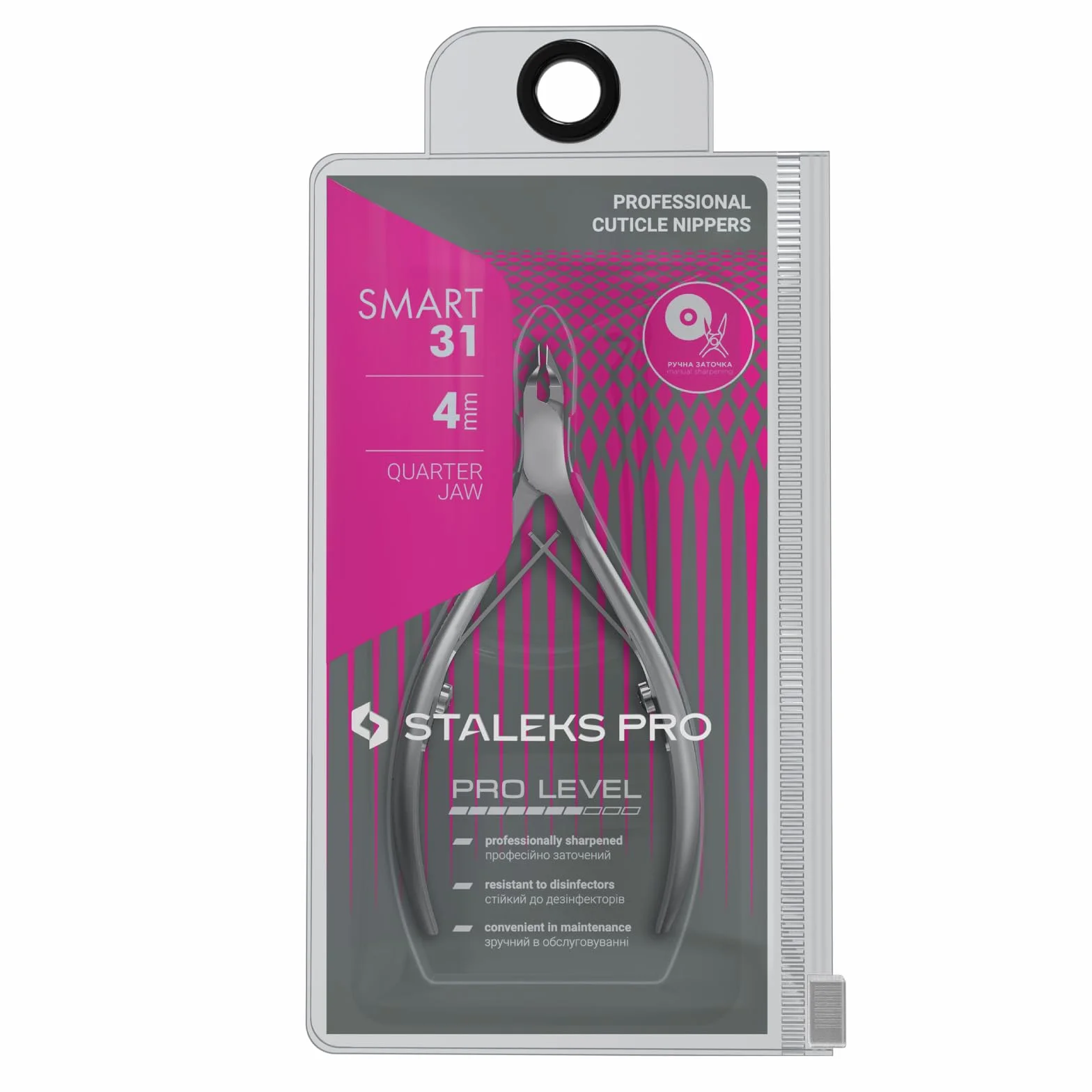 STALEKS PRO Smart 31 Quarter Jaw 4 mm Szczypce do skórek NS-31-4