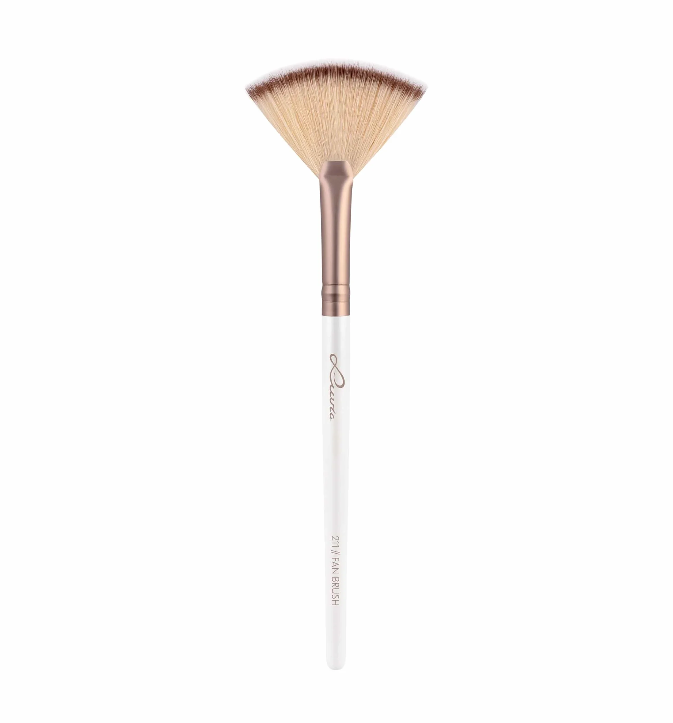 Luvia pędzel wachlarzowy do makijażu 211 Fan Brush Elegance wegański