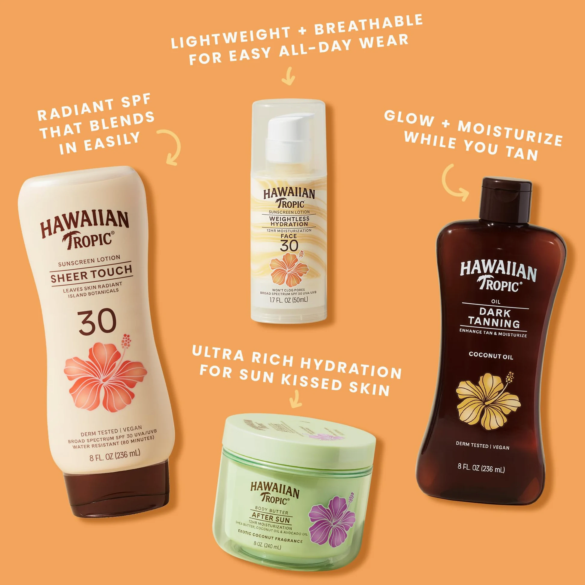 Hawaiian Tropic Dark Tanning Oil SPF #6 Pomp by Hawaiian Tropic