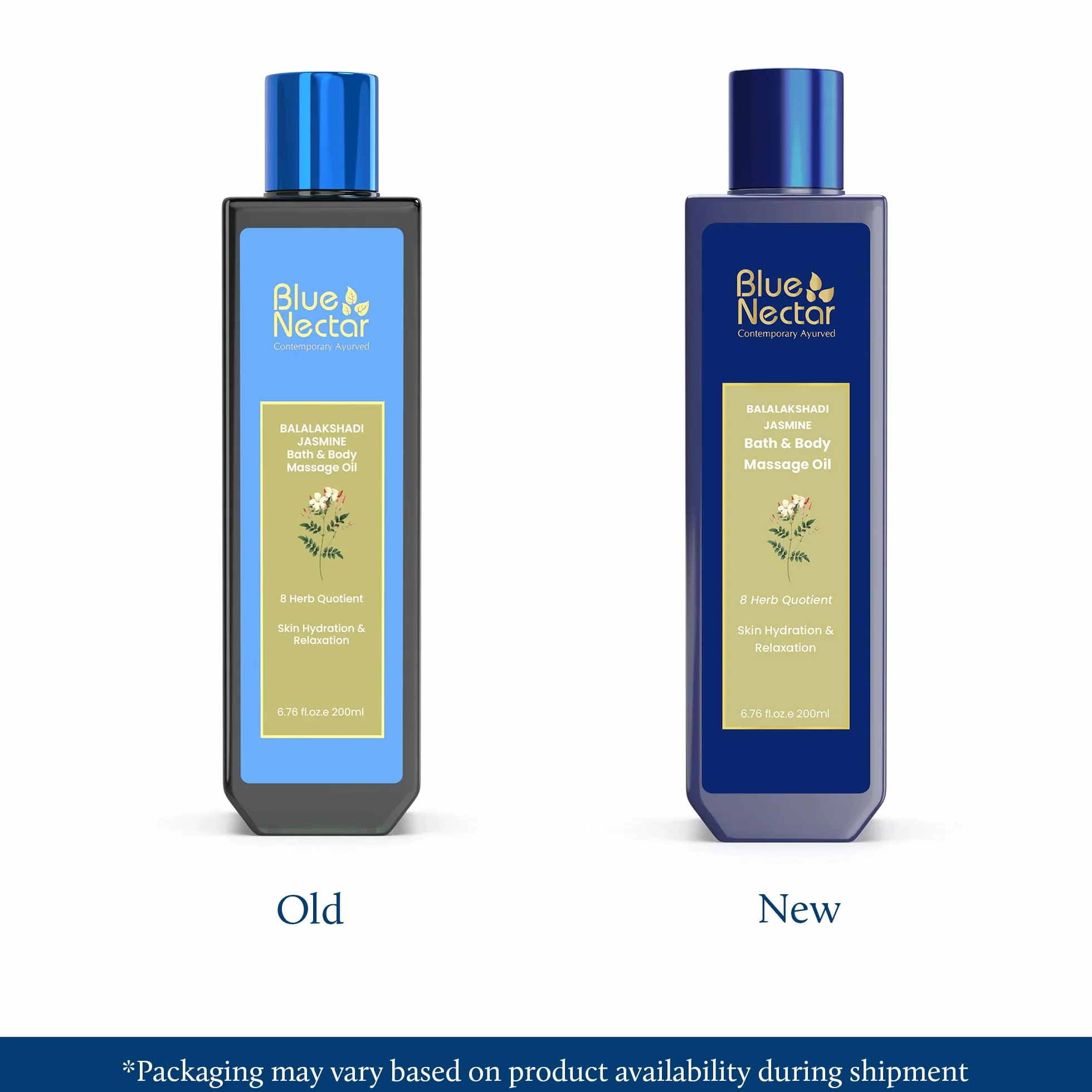 Blue Nectar Zmysłowy olejek do masażu ciała jaśminowego 100% naturalne składniki 200 ml
