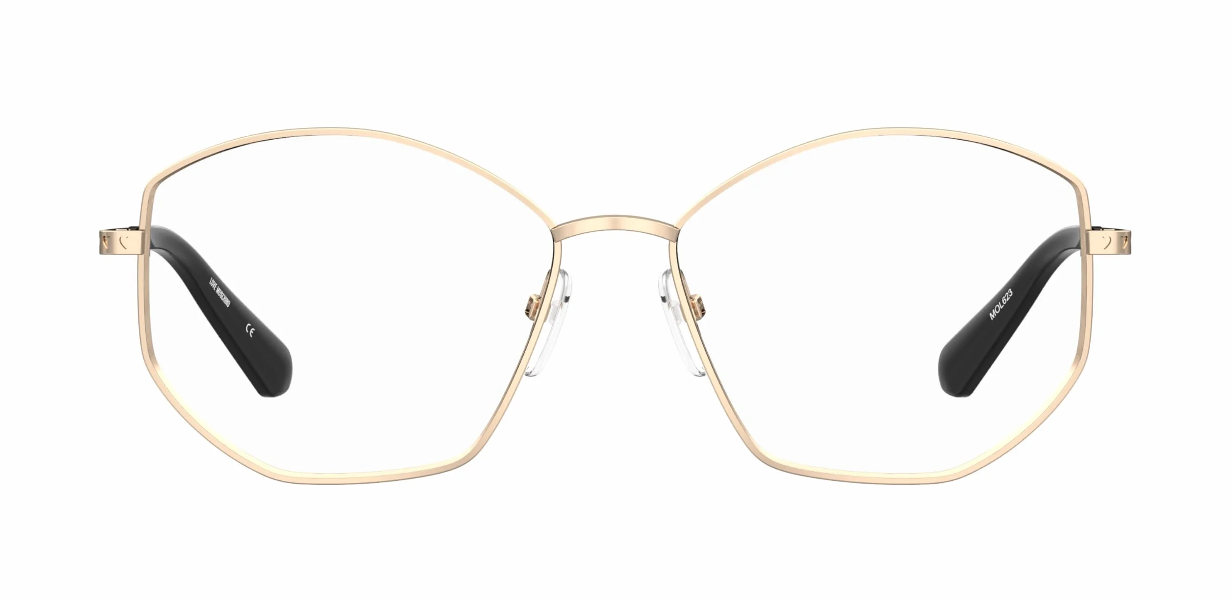 MOSCHINO LOVE MOL623 Rama okularów 000 ROSE GOLD 55/15/140 Kobieta