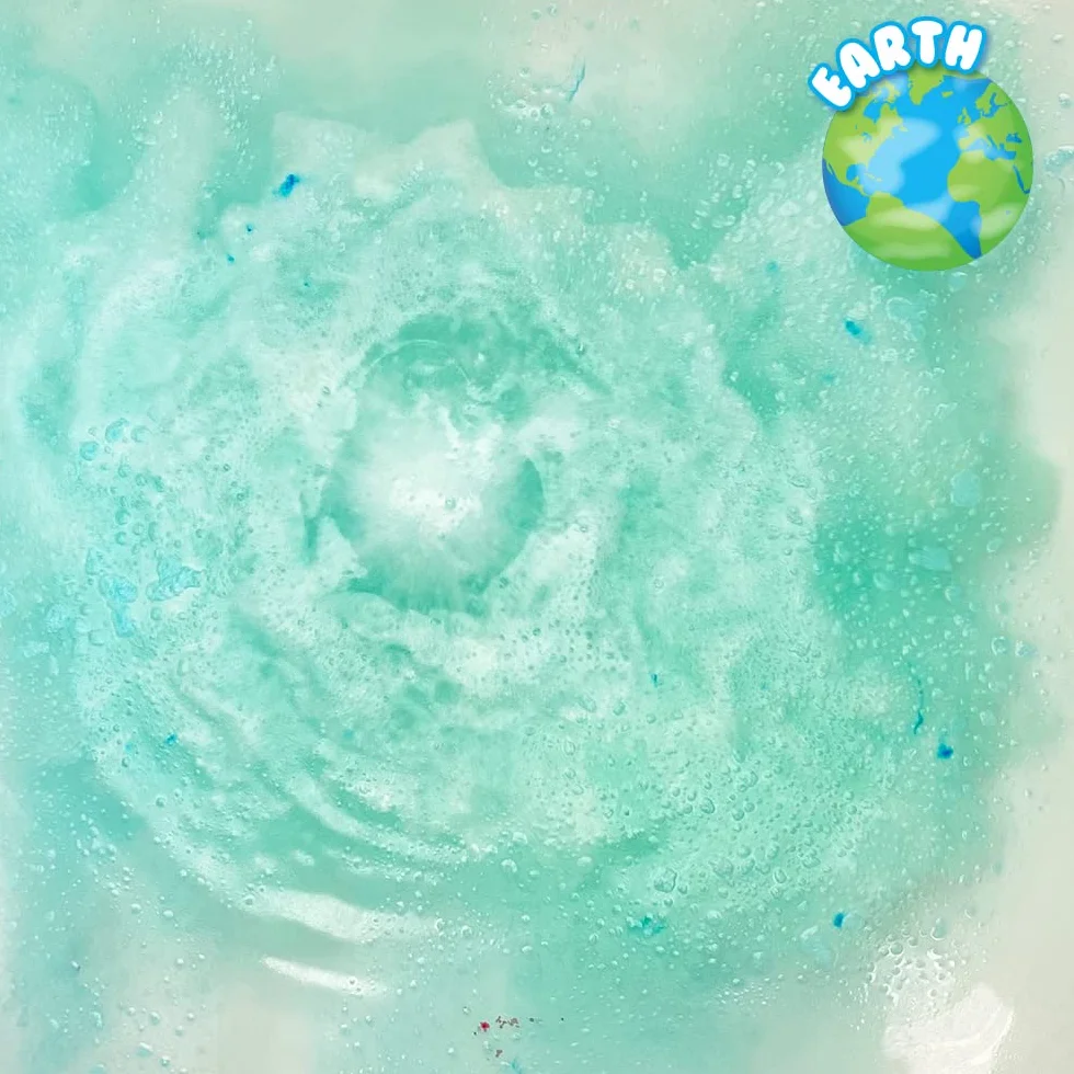 ZIMPLI - 9 x Solar System Baff Bombz, 9 kart z ciekawostkami o planetach, edukacyjne kule do kąpieli dla dzieci, zestaw do nauki o kosmosie, świąteczny prezent dla chłopców i dziewczynek