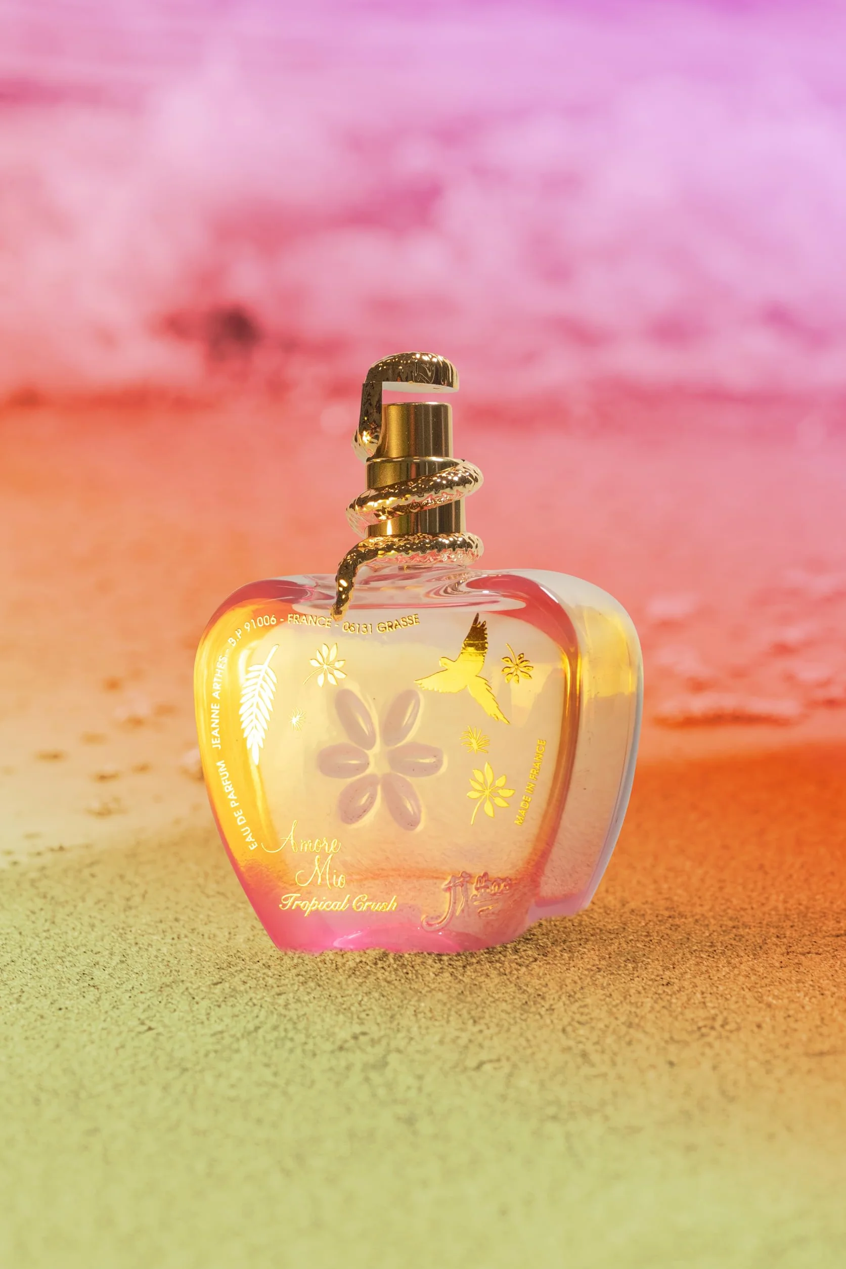 JEANNE ARTHES - Damskie perfumy Amore Mio Tropical Crush - Woda perfumowana - Butelka z rozpylaczem 100 ml - Wyprodukowano we Francji w Grasse