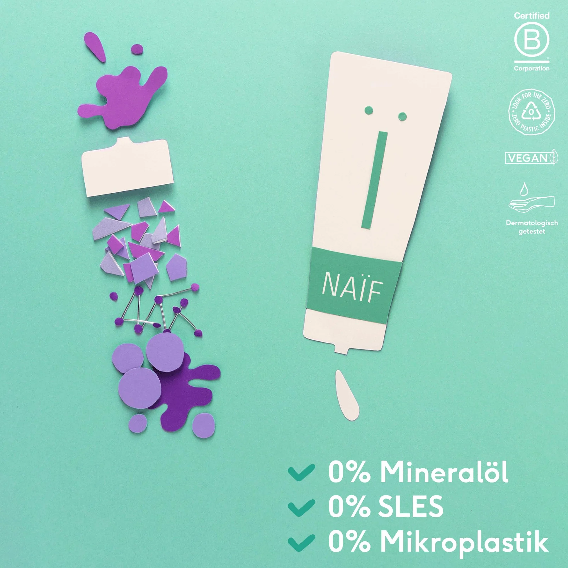 Naiwny - Odżywczy balsam na brzuch - dla kobiet w ciąży - bez mikroplastiku i oleju mineralnego, 75 ml