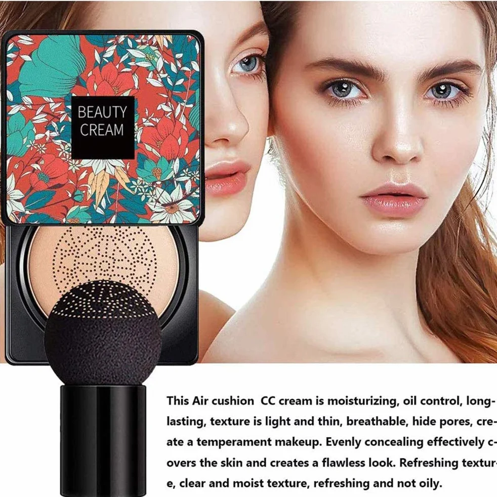 Mushroom Head Air Cushion podkład korektor nawilżający krem CC krem BB rozjaśniająca baza pod makijaż trwały płynny podkład