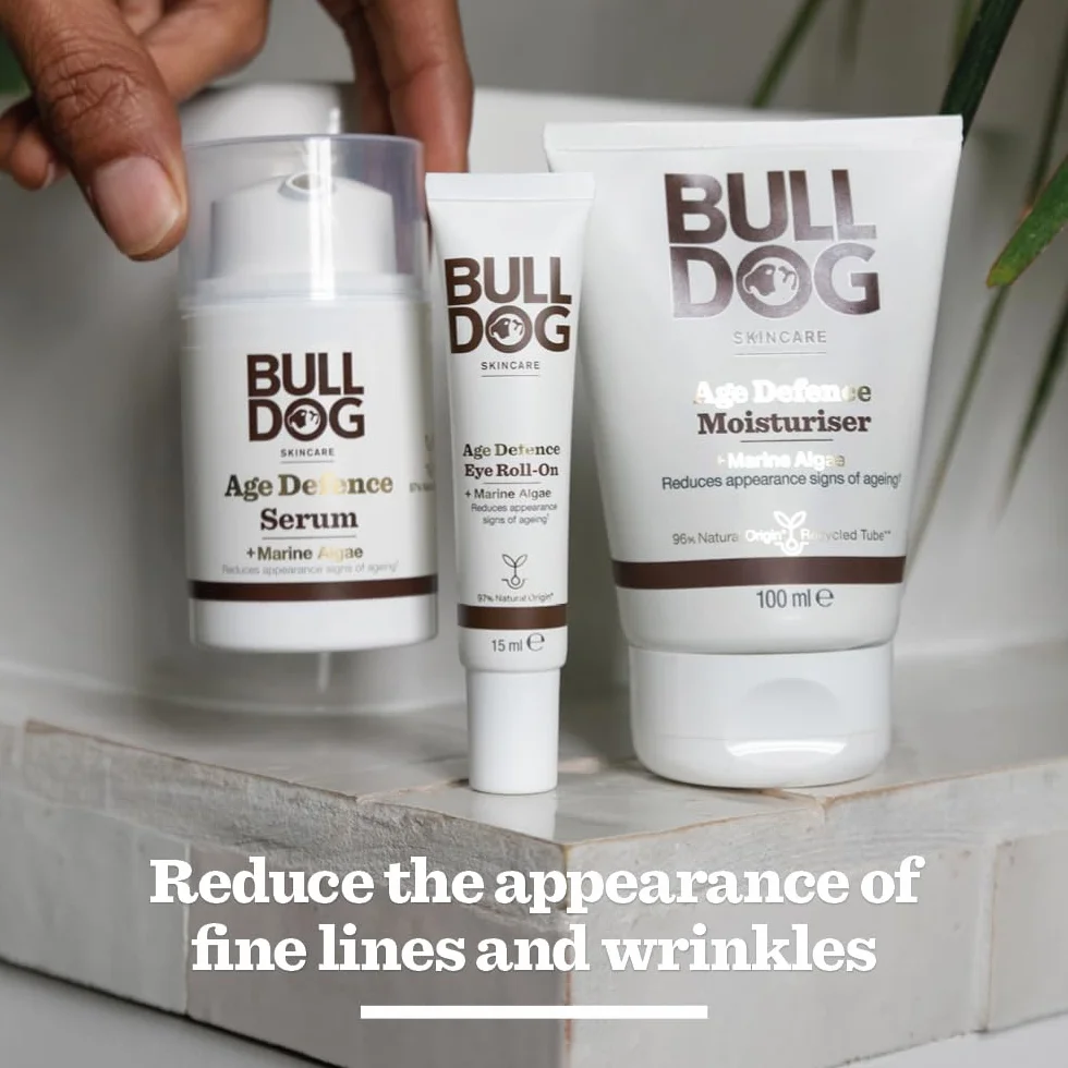 Bulldog Skincare Roll-On de Ojos Antiedad Age Defense para Hombre - 15 ml