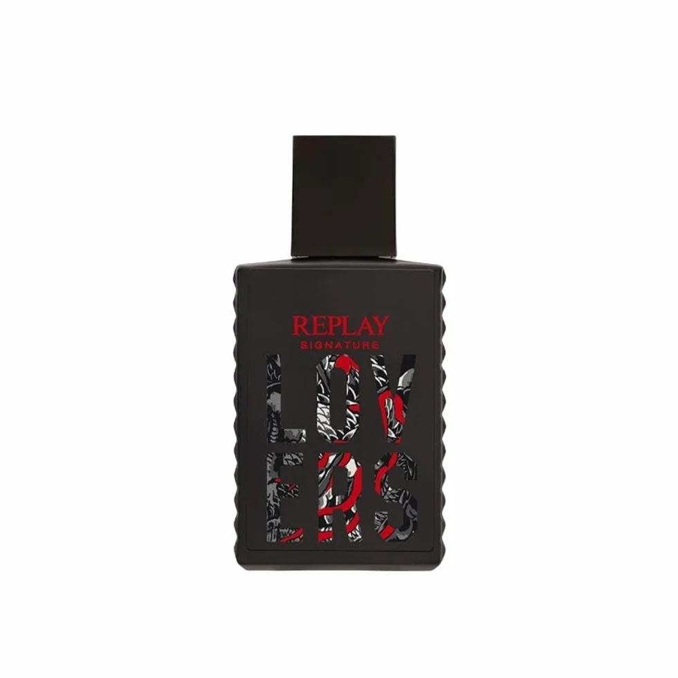 REPLAY - Signature Lovers for man Eau de WC - Drewniane, owocowe, intensywne, aromatyczne, energetyczne i niepowtarzalne. Butelka 30 ml